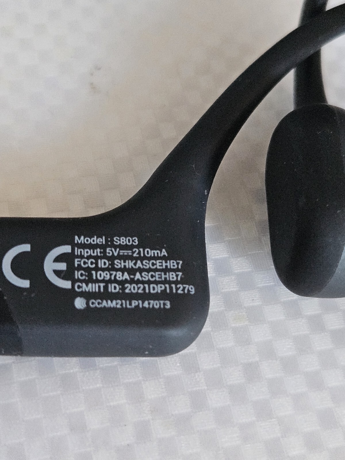Shokz – OpenRun S803 Bone Conduction Open-Ear Endurance Headphones – Black