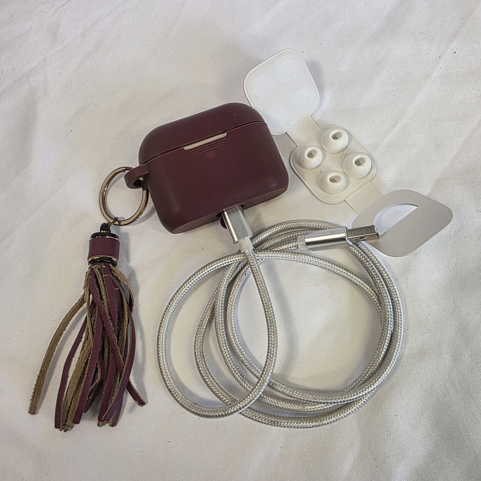 Apple AirPods Pro BT In-Ear Earbuds w/ Charging Case, Purple Cover AC#13-1085