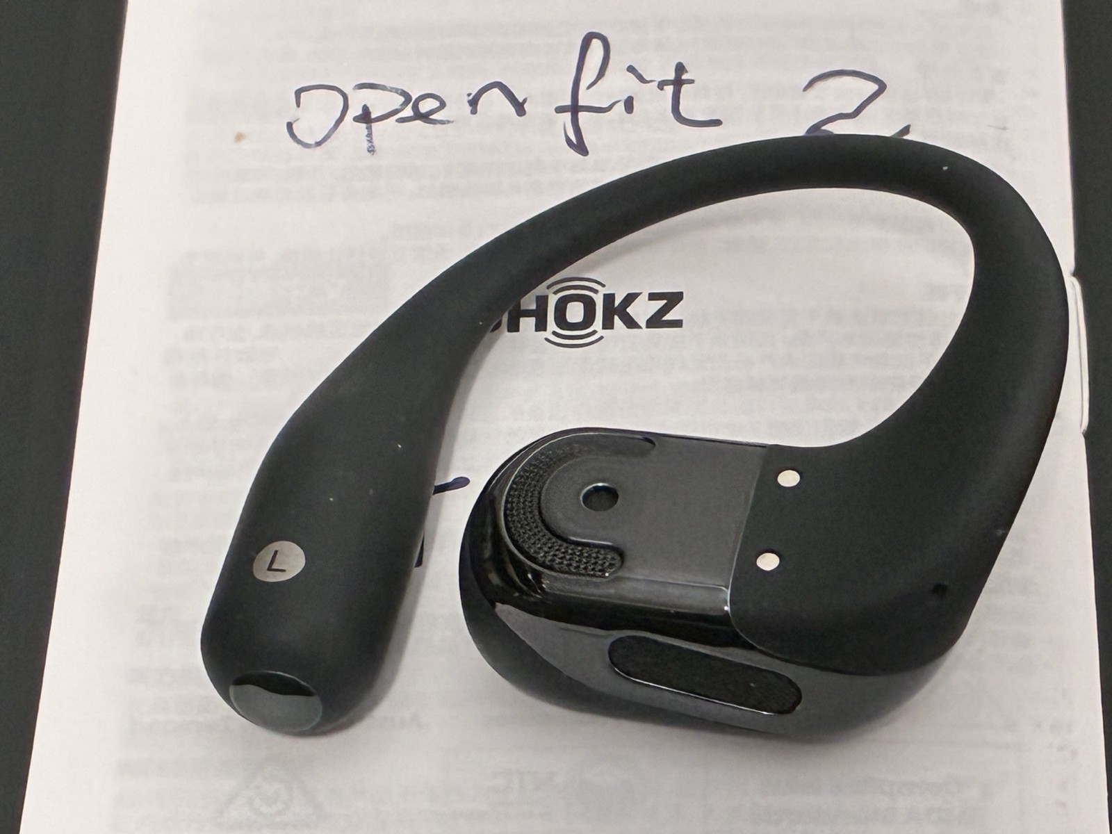 Original Shokz OpenFit 2 Open-Ear Left Side Only – Black (T920)