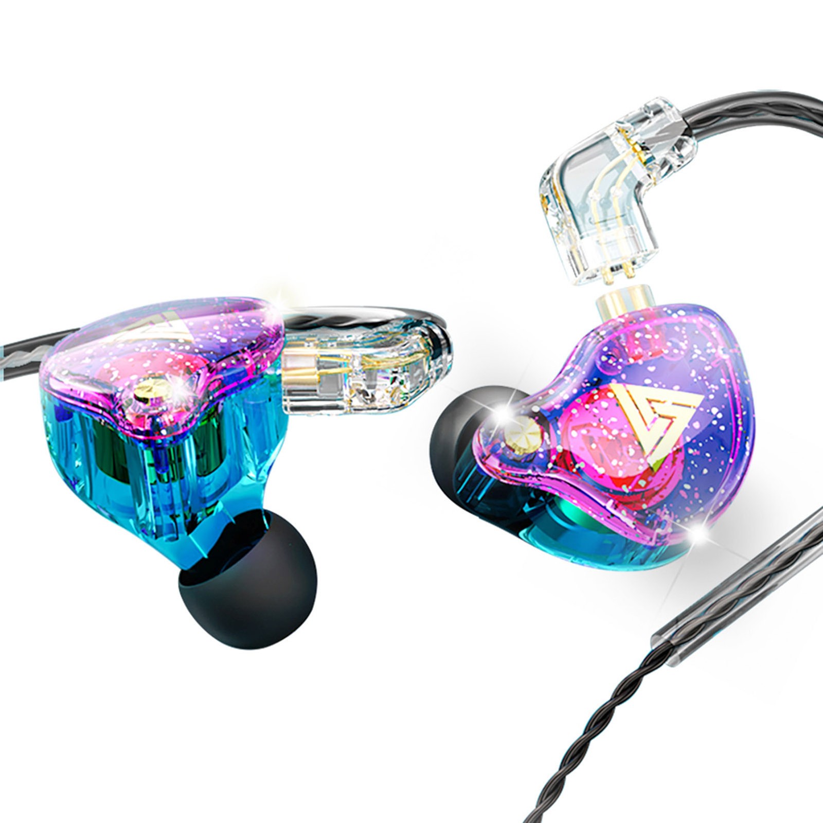 QKZ AK6 Pro 3.5mm Wired Headphones Dynamic Earphone Detachable Headphone CXAJ