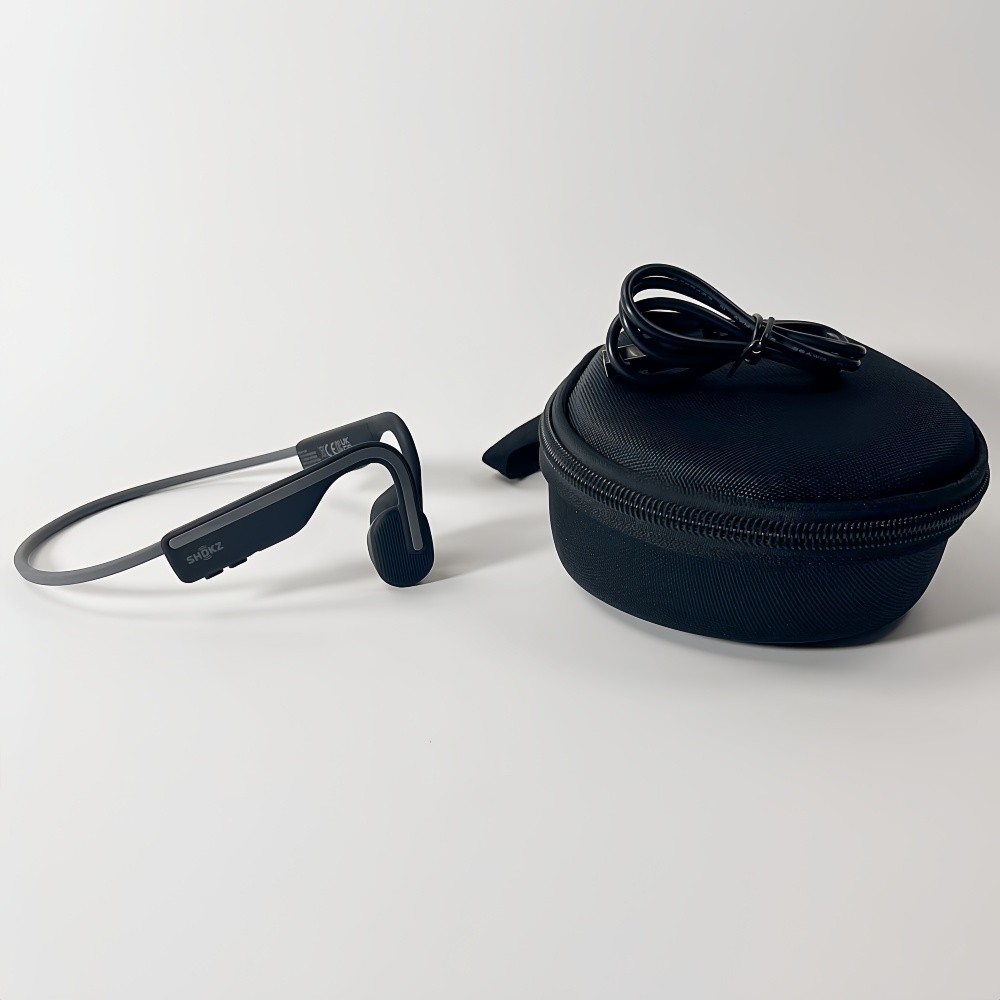 Shokz S661 Sport Sweatproof Open-Ear OpenMove Bone Conduction Headphones Black