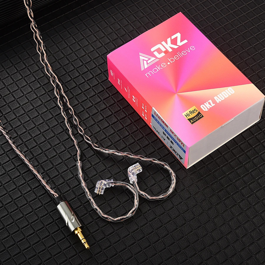 T1 QKZ Upgrade Cable 0.75mm QDC 3.5mm for KZ ZSN Pro EDX TRN Earphones