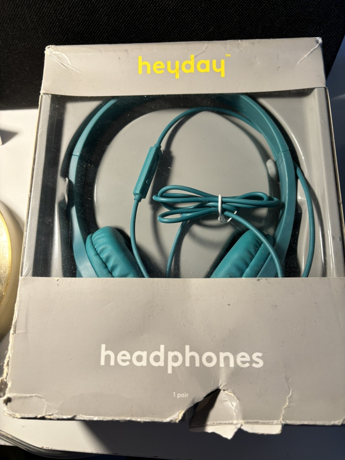 Heyday Wired On-Ear Padded Headphones Built In Microphone Open Box