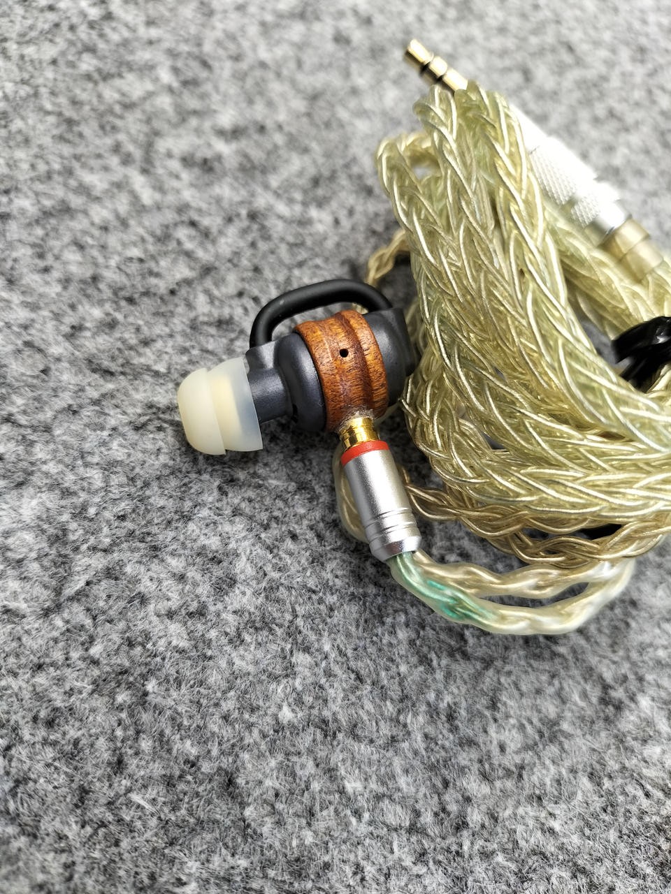 Ocharaku Flat4-Sakura PLUS IEMs 4.4mm Balanced Cherry Wood HiFi Japan