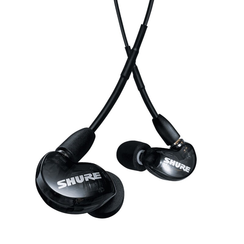Shure SE215 Pro Sound Isolating In-Ear Monitors w/ Standard 64″ Cable – Black