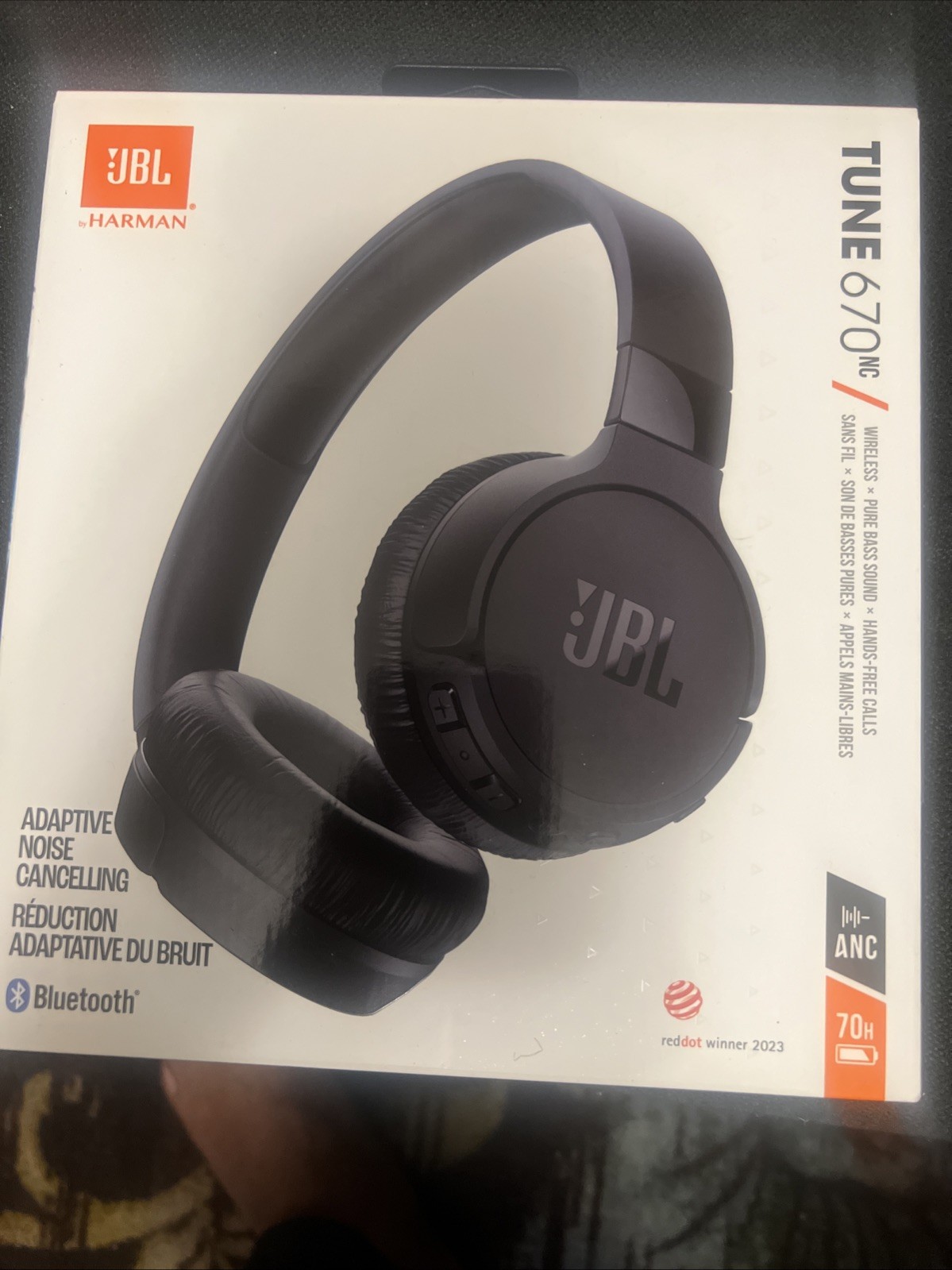 NEW✅JBL TUNE 670NC Adaptive Noise Cancelling Wireless On-Ear Headphones