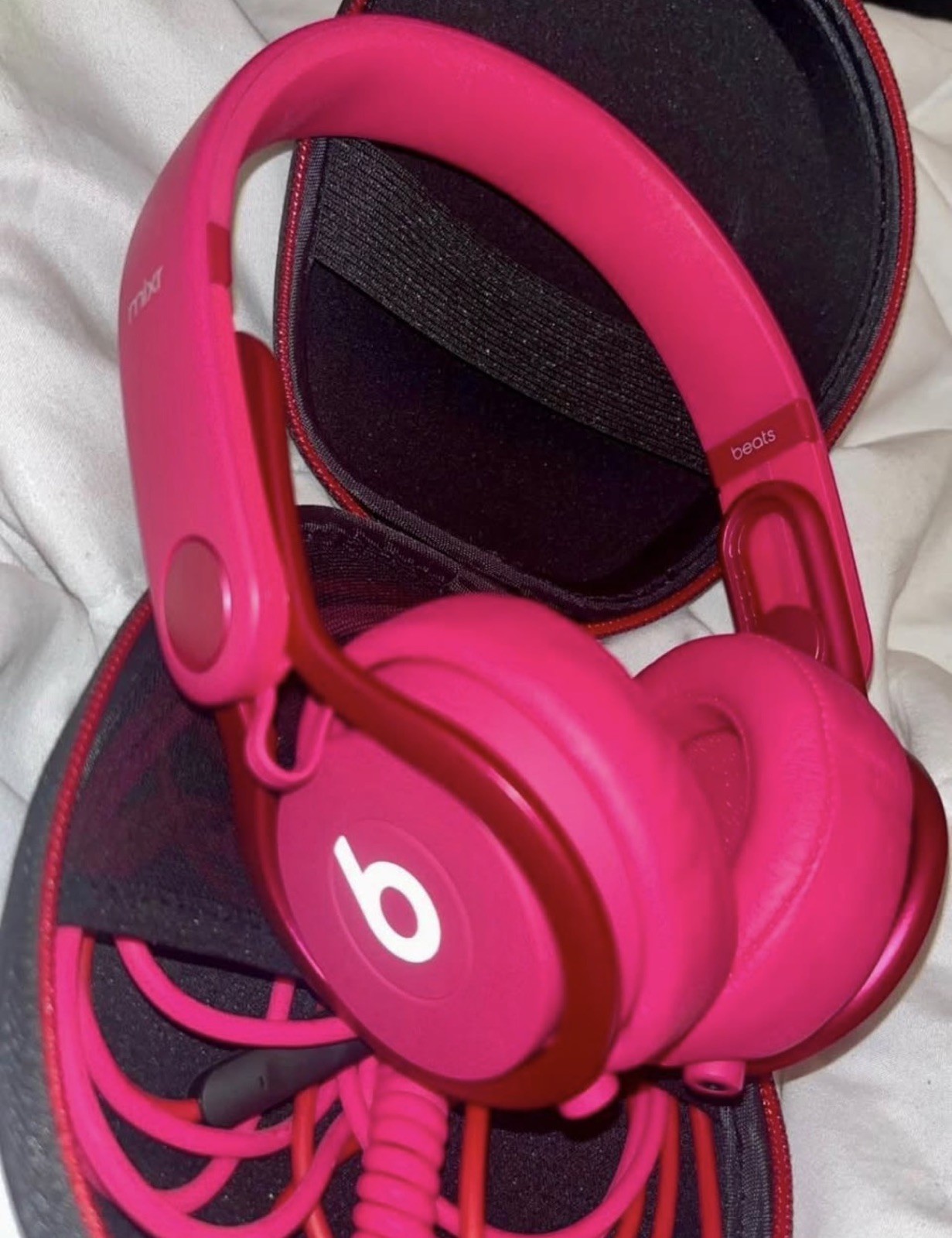 Beats Mixr Dj Professional Wired Headphones Candy Pink Reflective Logo Version