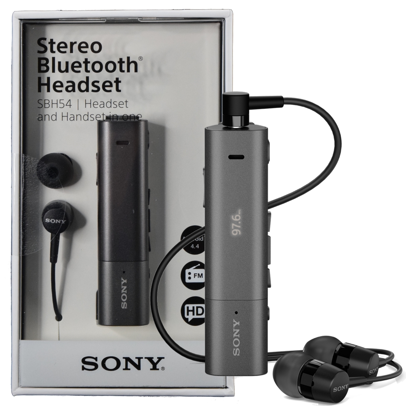 Sony SBH54 NFC Stereo Bluetooth HD Voice Noise Cancellation Headset FM Handset