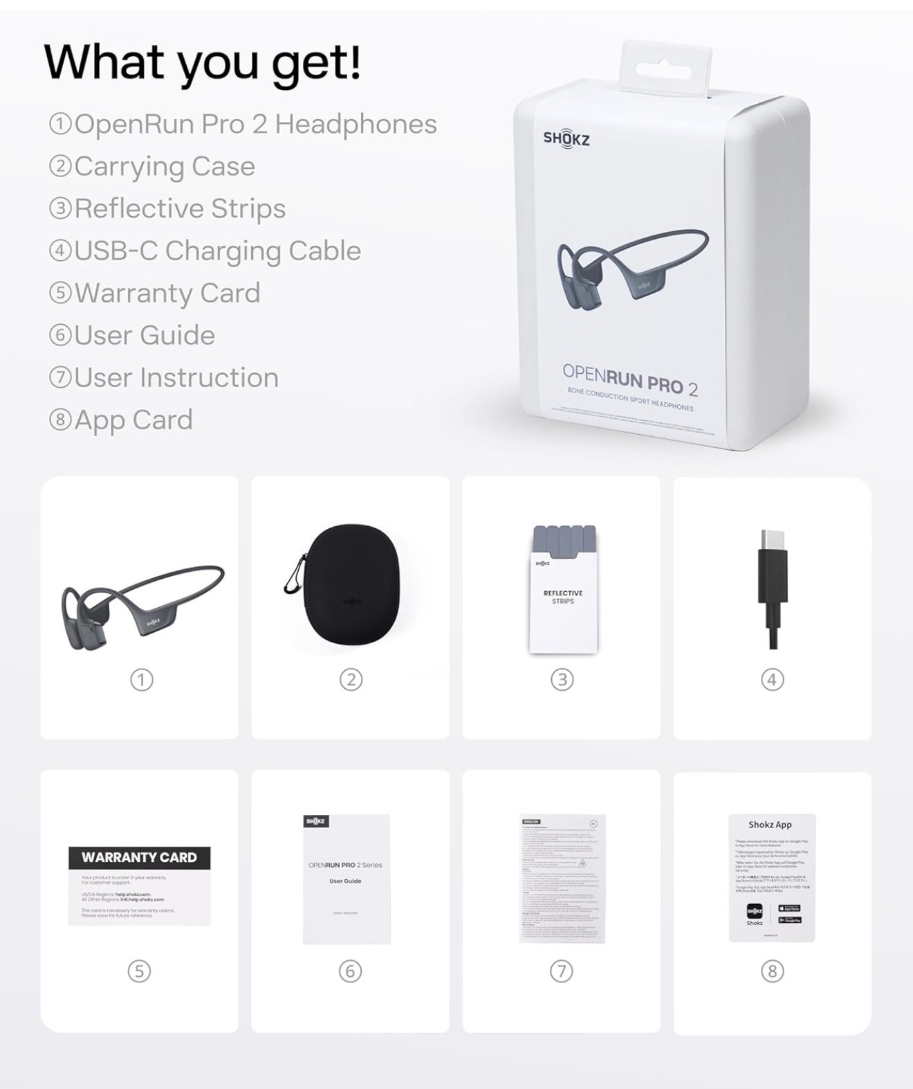 Shokz | OpenRun Pro 2 Bone Conduction Open-Ear Sport | Black