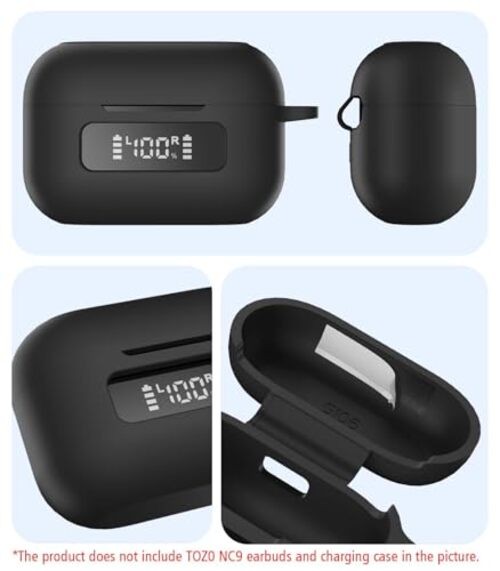 for TOZ0 NC9(2024) Case Cover, Silicone Protective Battery Display Black