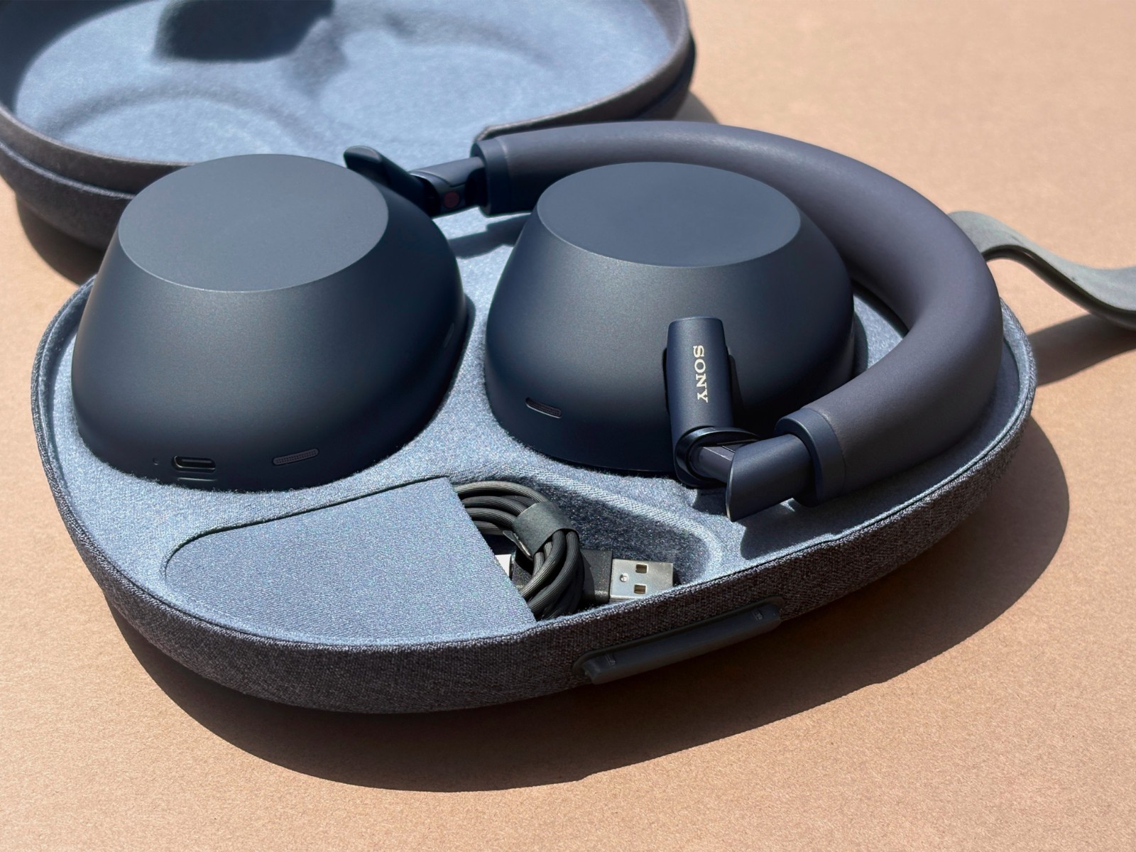 SONY WH-1000XM6 Wireless Noise Canceling Headphones with Hard Case – BLUE #E
