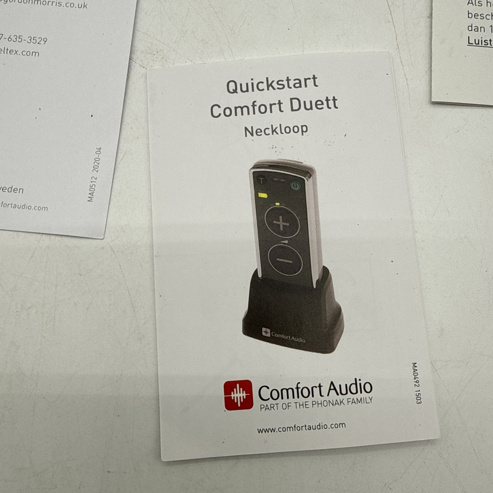 Comfort Audio Duett Personal Listener w/ Headphones & Earphones – Model 052-4110