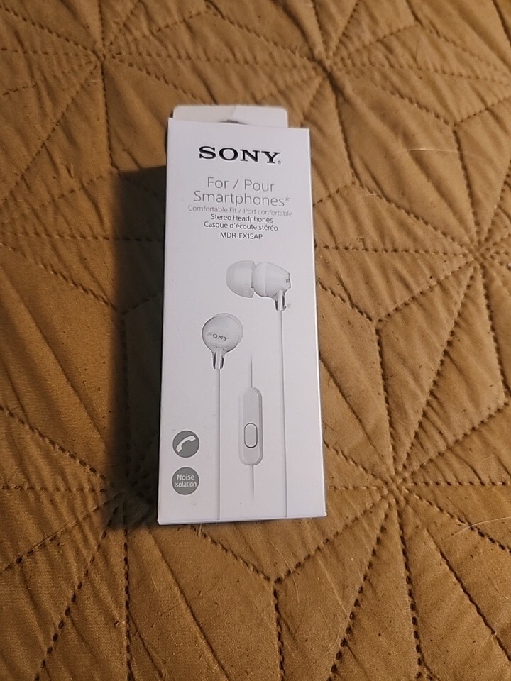 ORIGINAL Sony MDREX14AP Headset Ear Bud Headphones MDR-EX14AP White