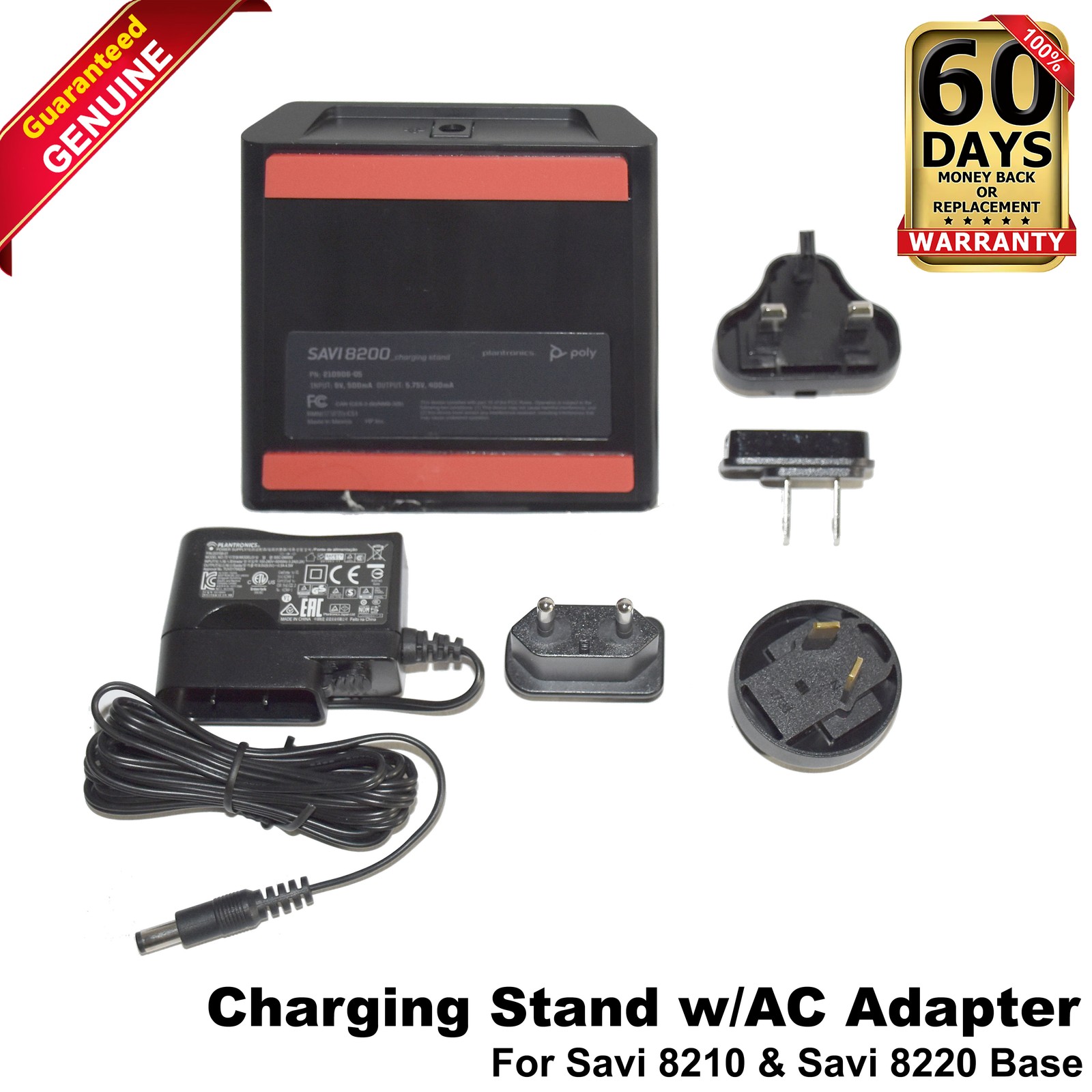 HP Poly Charging Station with AC Adapter for Savi 8210 UC / 8220 UC Headset