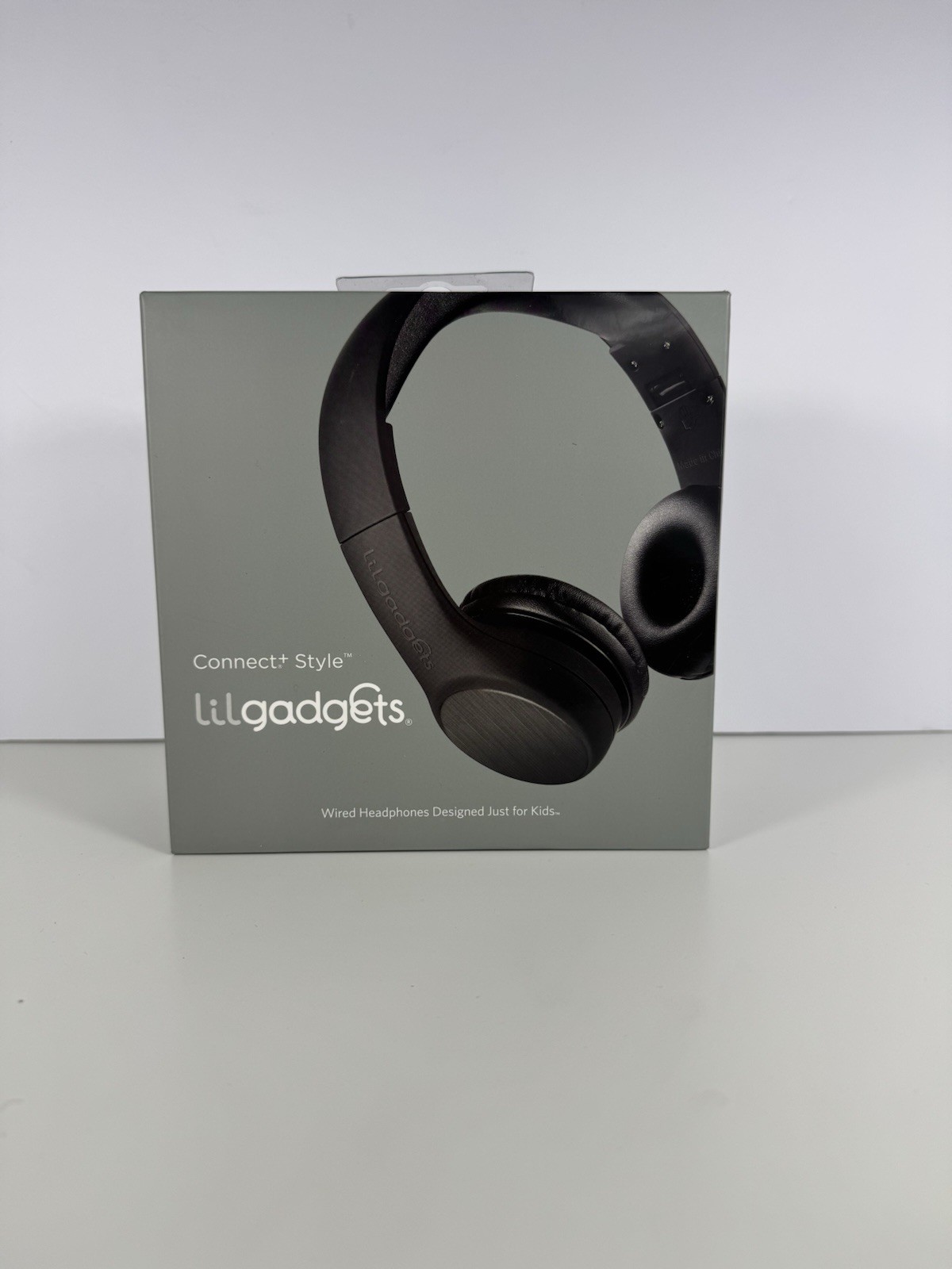 LilGadgets Connect+ Style Kids On-Ear Wired Headphones Black 93dB New Sealed
