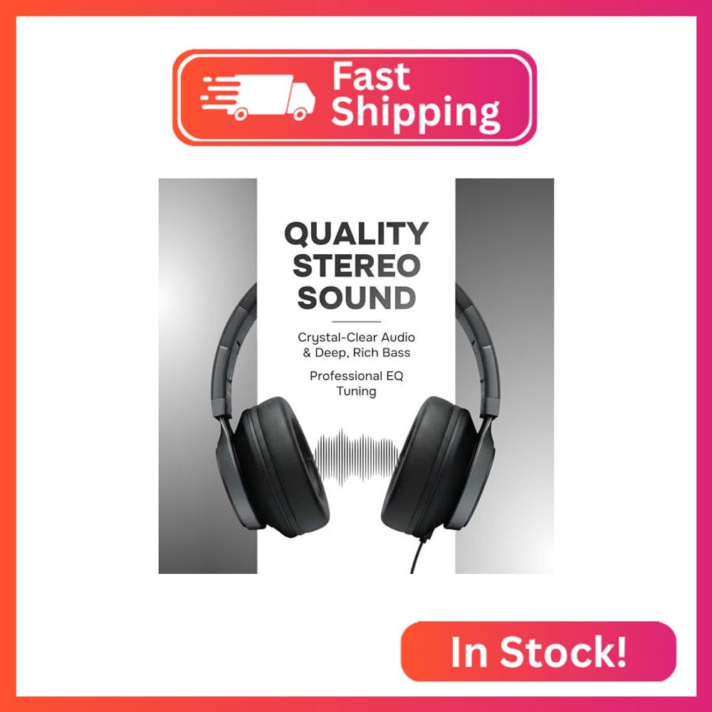 Artix CL750 Adults & Kids Headphones with Cord – Plug-In Over Ear Headphones Wir