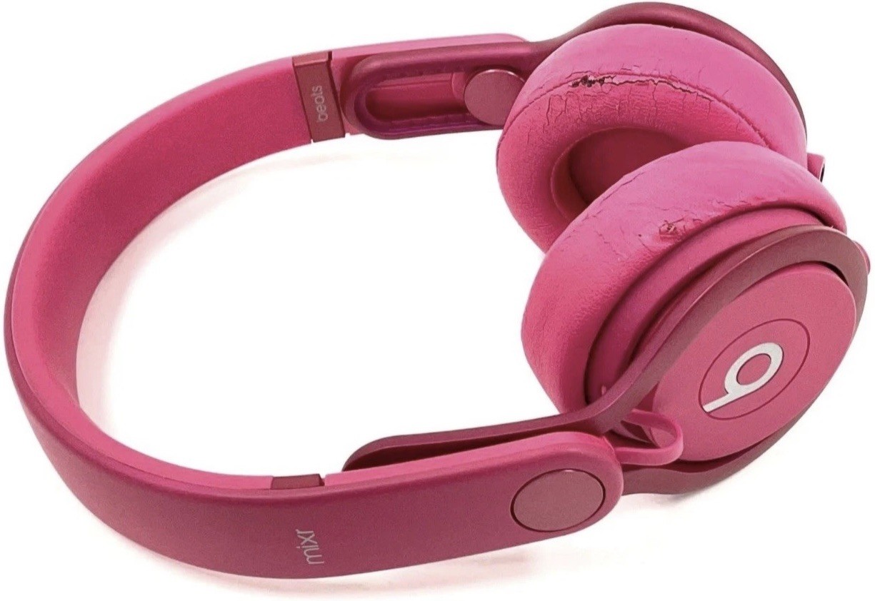 Beats Mixr Dj Professional Wired Headphones Candy Pink Reflective Logo Version