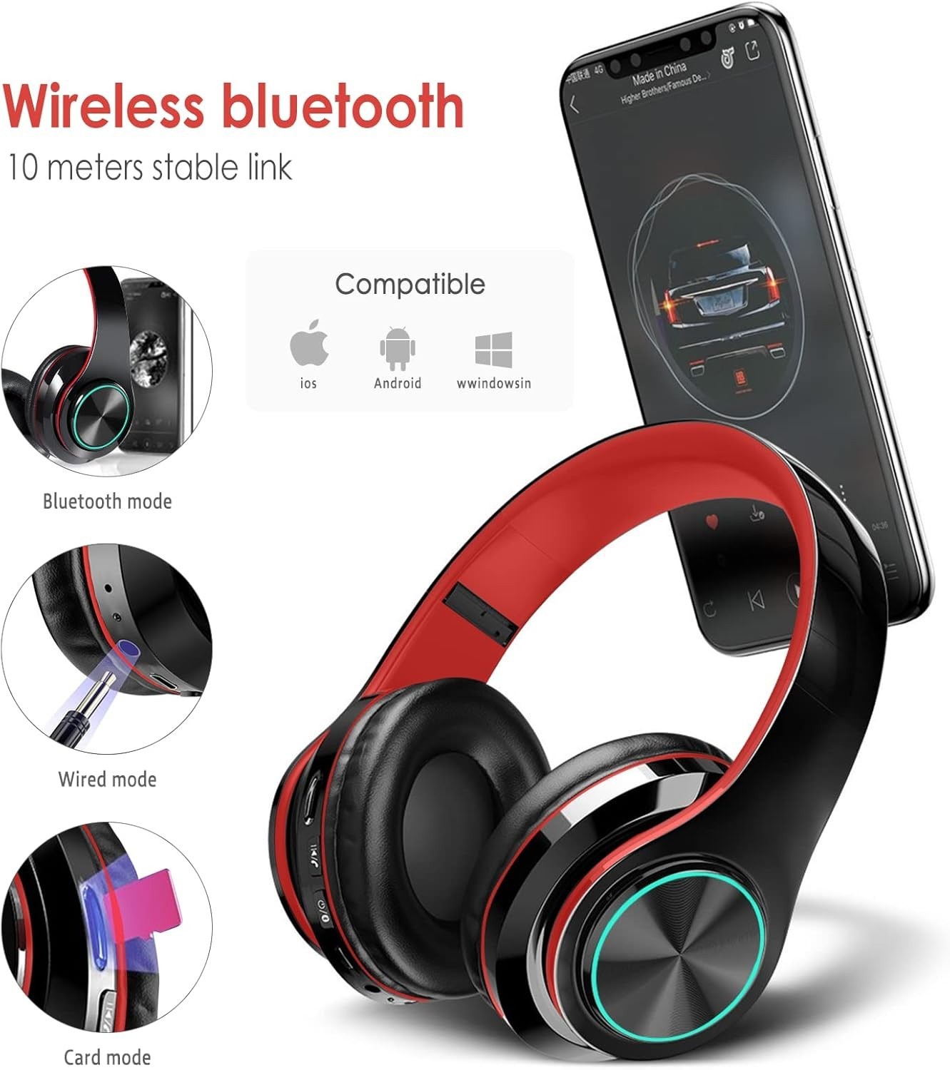 HIFI Stereo Foldable Lightweight Headphones, for Classroom,Home,Gift,Tablet Game