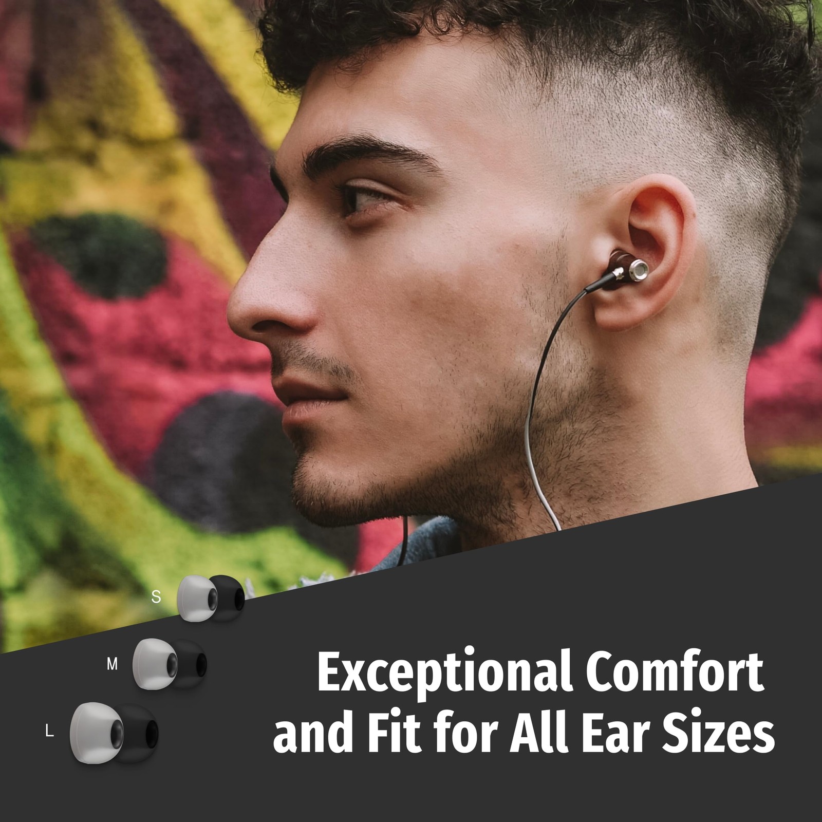 Symphonized Wired Earbuds 3.5mm Jack – Wooden Earphones Jack, Black