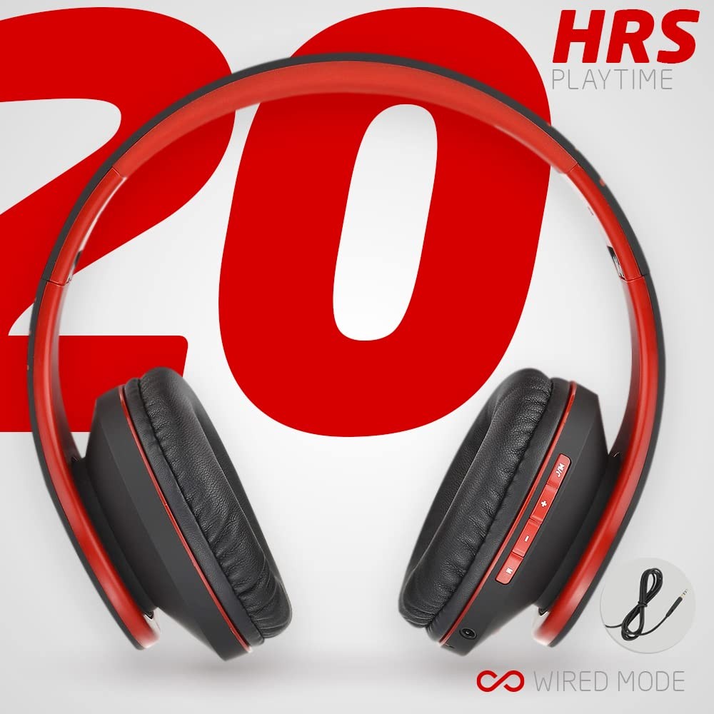 Bluetooth Over-Ear Headphones, Wireless Stereo Foldable Headphones Wireless a…