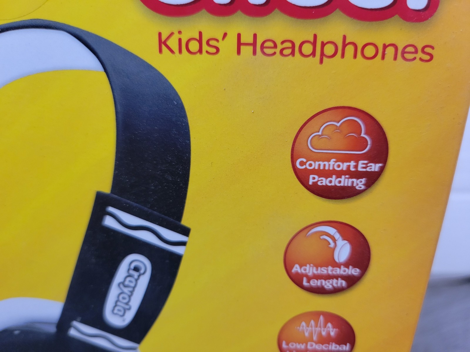 Crayola Cheer Kids’ Wired Headphones (Black/White) (Brand New • Factory Sealed)