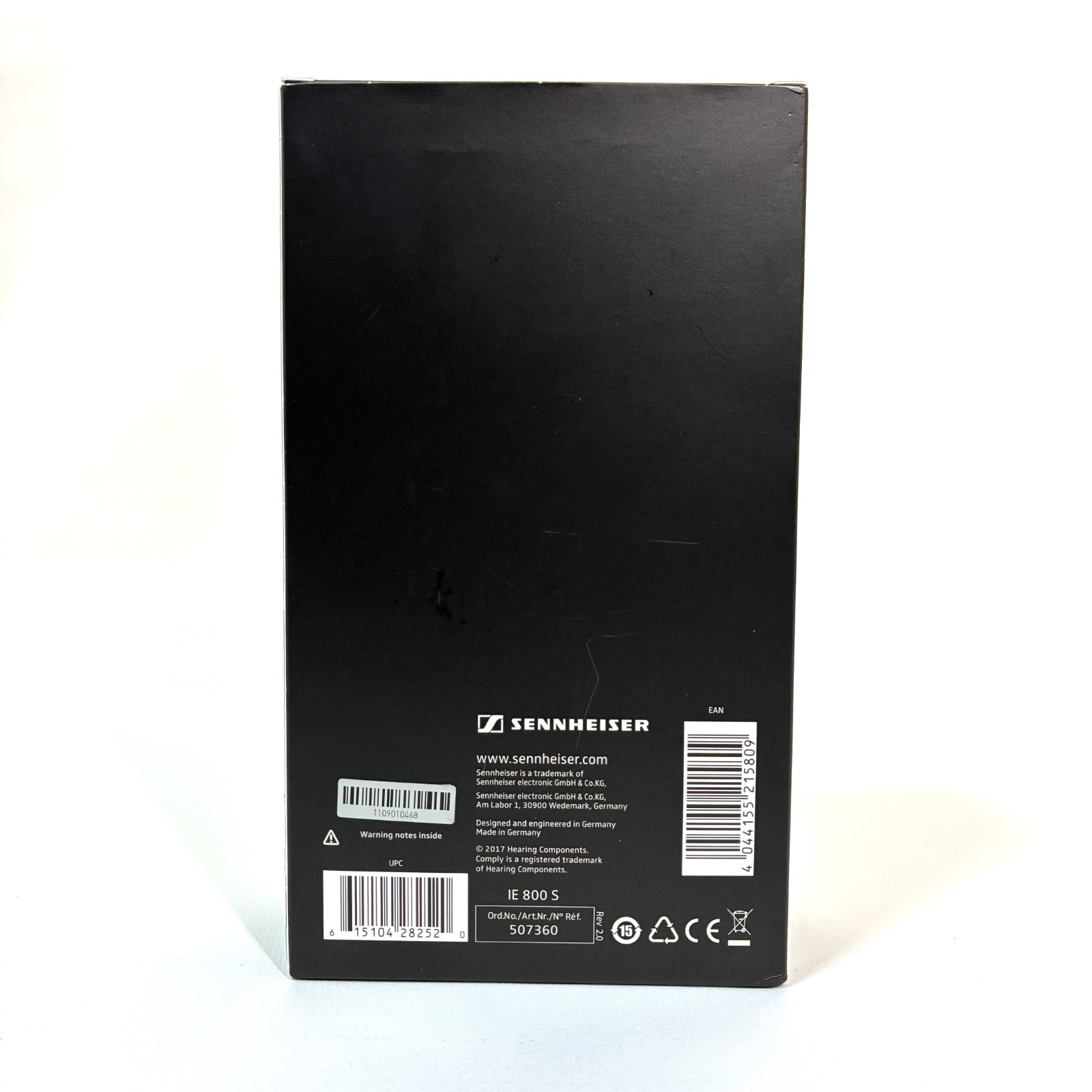 Sennheiser IE 800 S Premium In-Ear Earphones Genuine w/ Original Box from Japan
