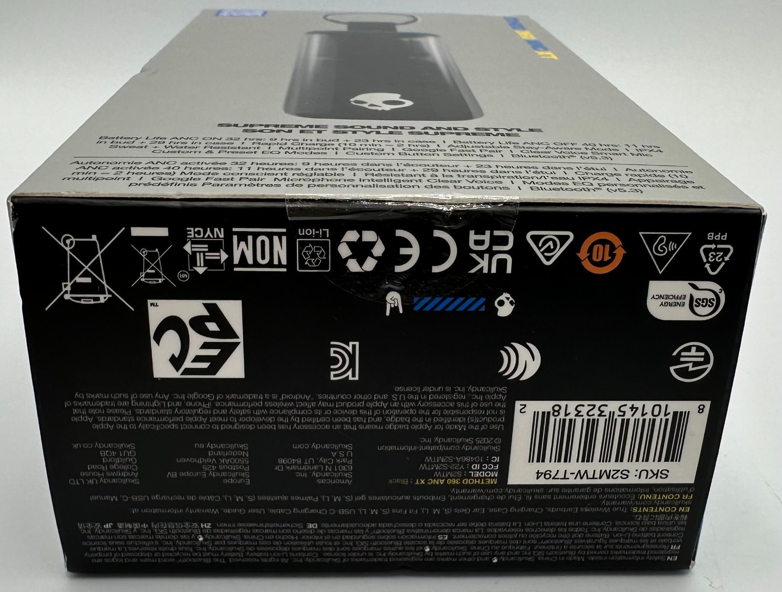 Skullcandy Method 360 ANC True Wireless Noise-Canceling Earbuds (Black) – New