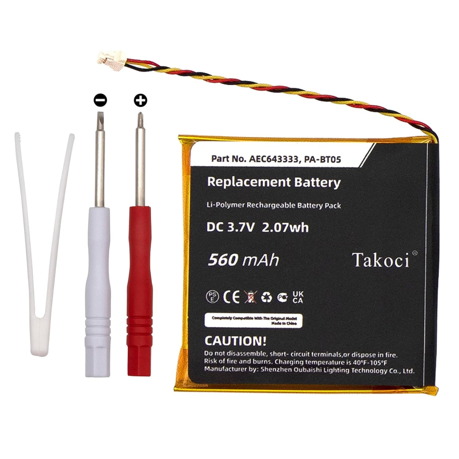 Rechargeable Lithium-Ion Battery for Beats Studio 2.0/3.0, Easy DIY Install