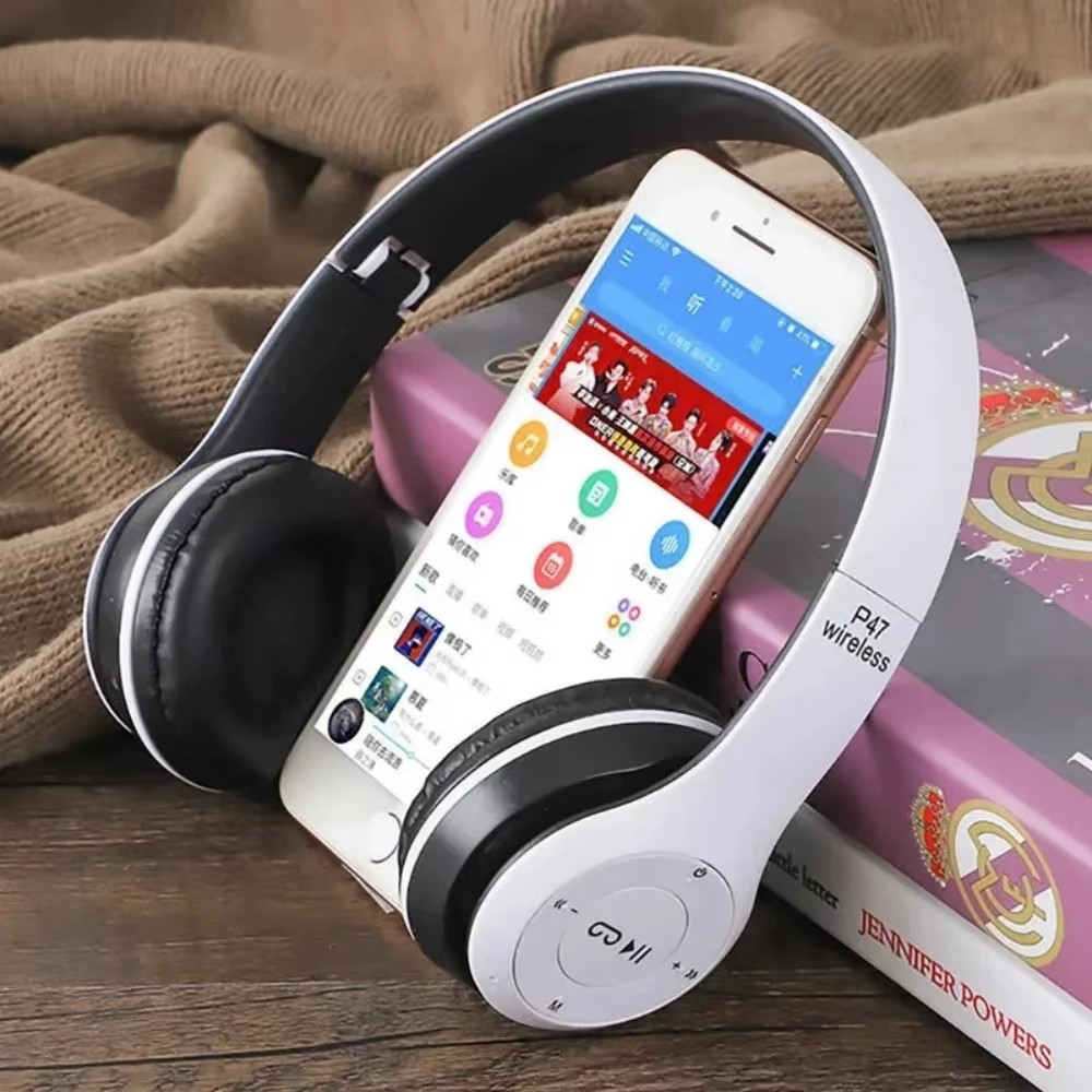 P47 Wireless Bluetooth 5.0 Foldable Headphones HIFI Bass Stereo Earphones
