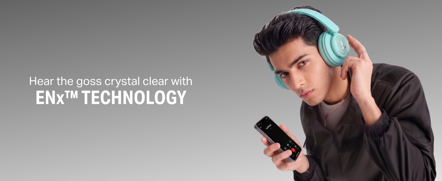boAt Rockerz Plus 450 ANC BT6.0 Wireless Headphones 80H Hybrid ANC Spatial ENx™