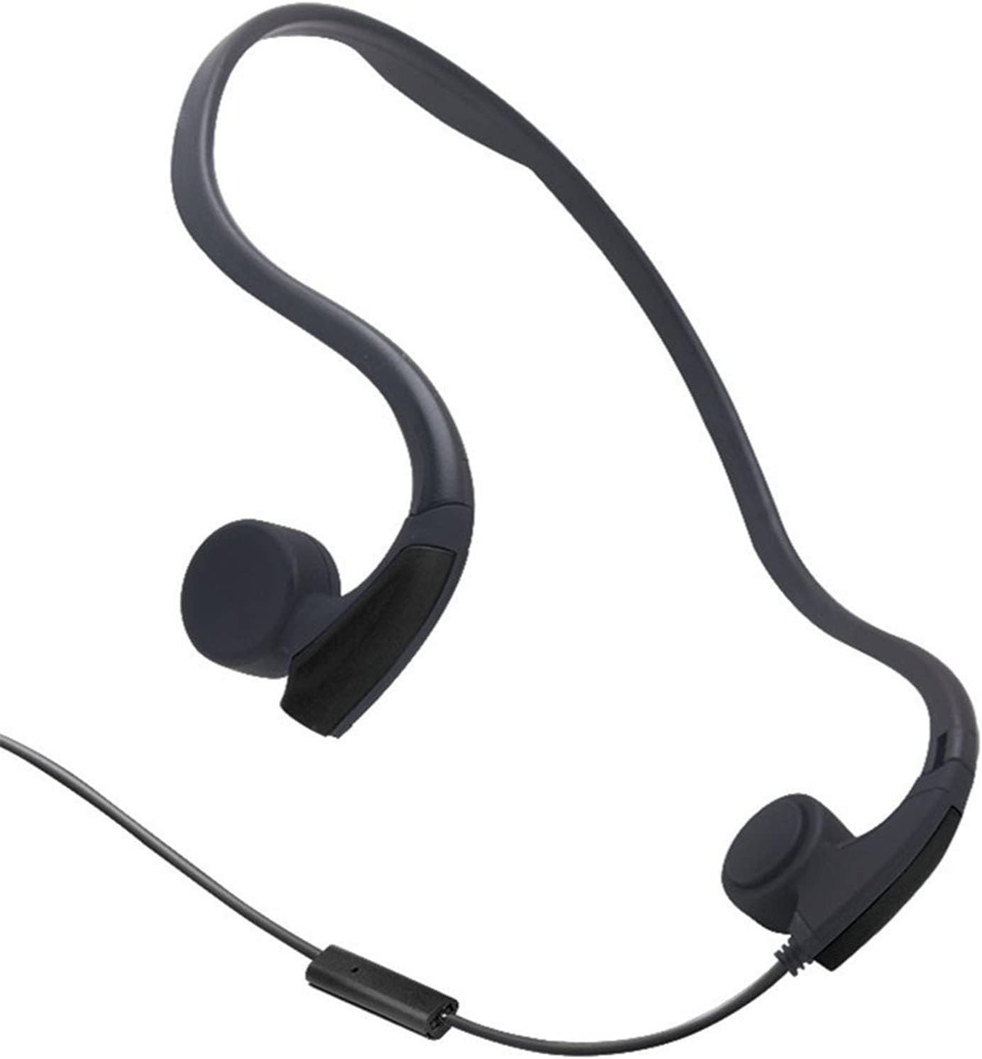 Bone Conduction Wired Headphones with Noise Cancelling Mic 3.5Mm Connector Sweat