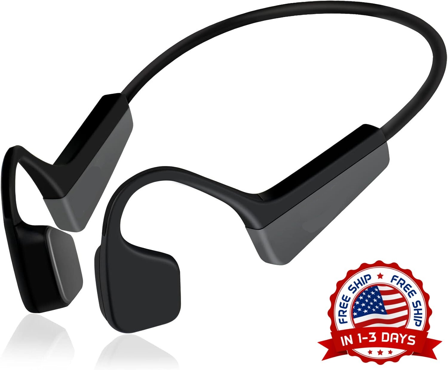 Auriculares deportivos Bluetooth premium de oído abierto con micrófono US NUEVO