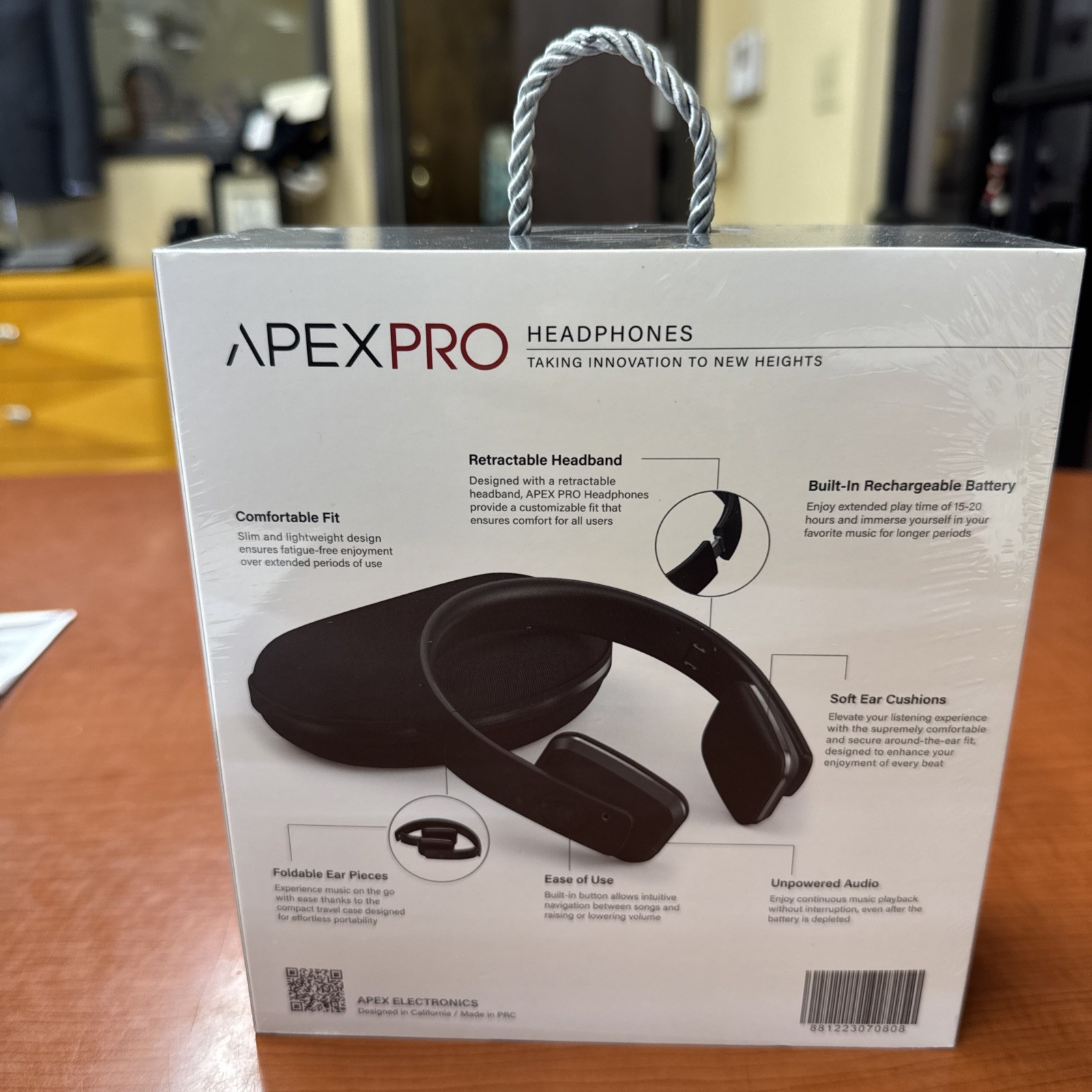 Apex Pro Wireless Bluetooth Headphones Black Brand New Sealed