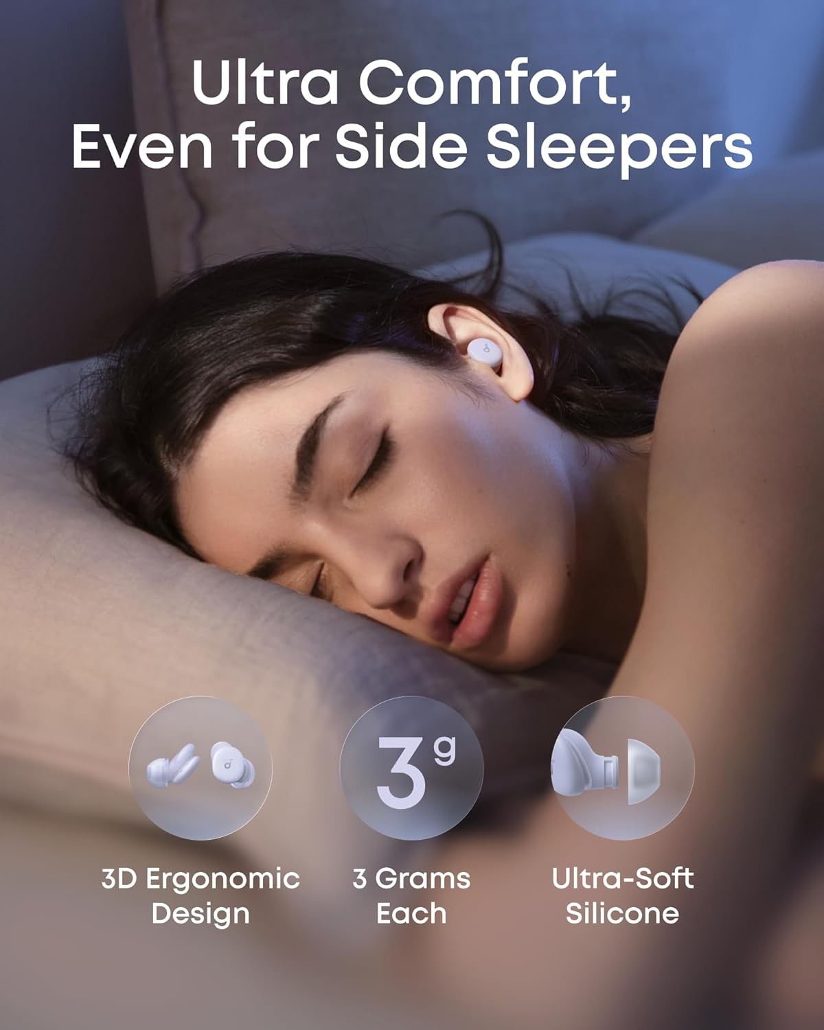 Soundcore Sleep A30 Special by Anker, Sleep Earbuds, ANC, Passive Isolation