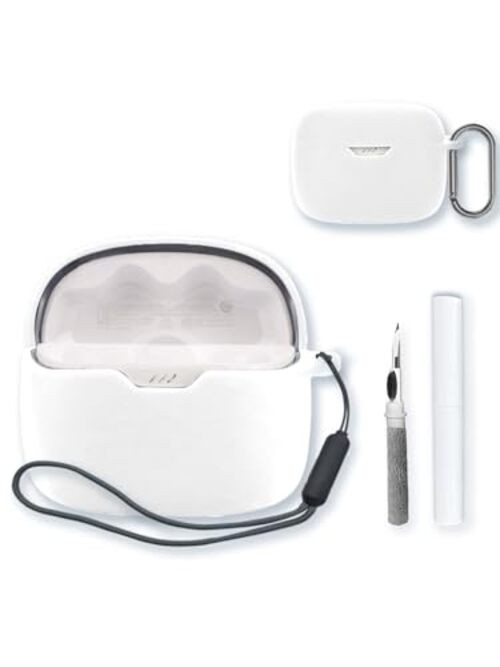 Case for JBL Tune 245NC TWS-True Wireless Earbuds,Soft Protective, White