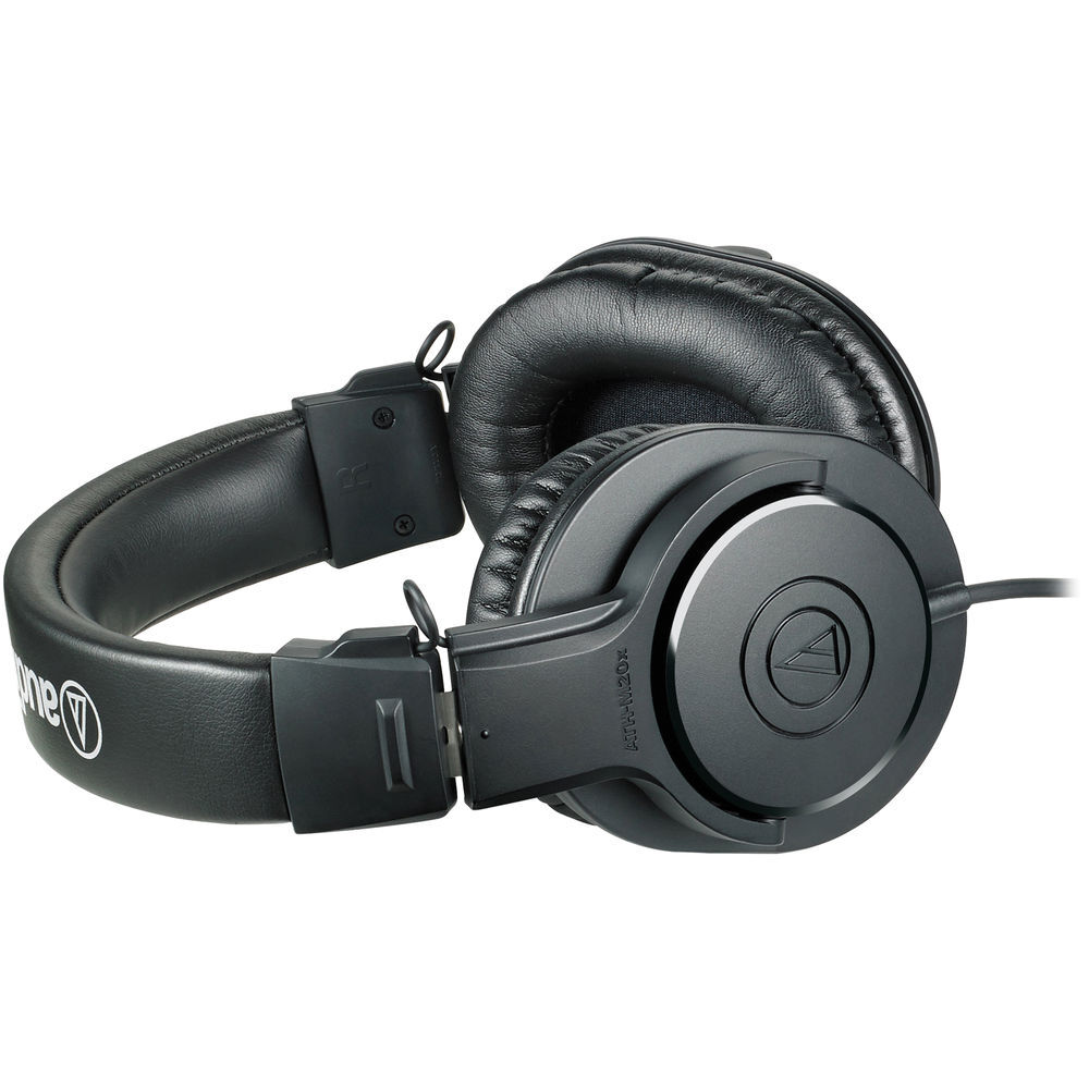Audio-Technica ATH-M20x Monitor Headphones (Black) w/ Holder & Case