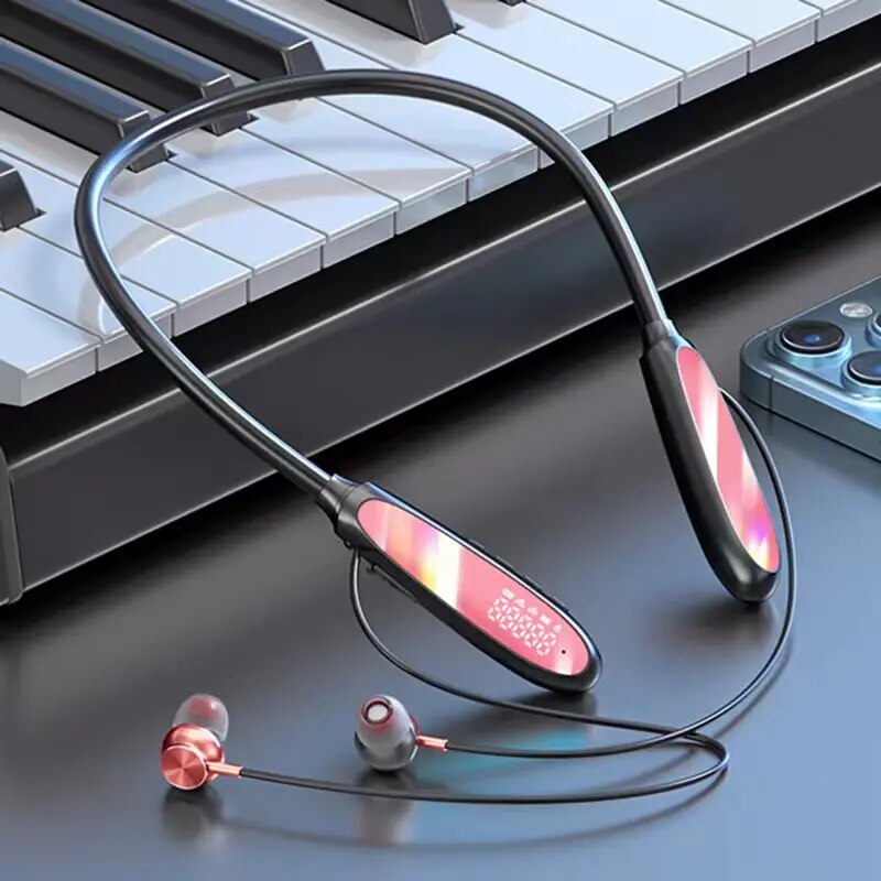 NEW 250Hour Playback Wireless Bluetooth Earphones Magnetic Sports Running
