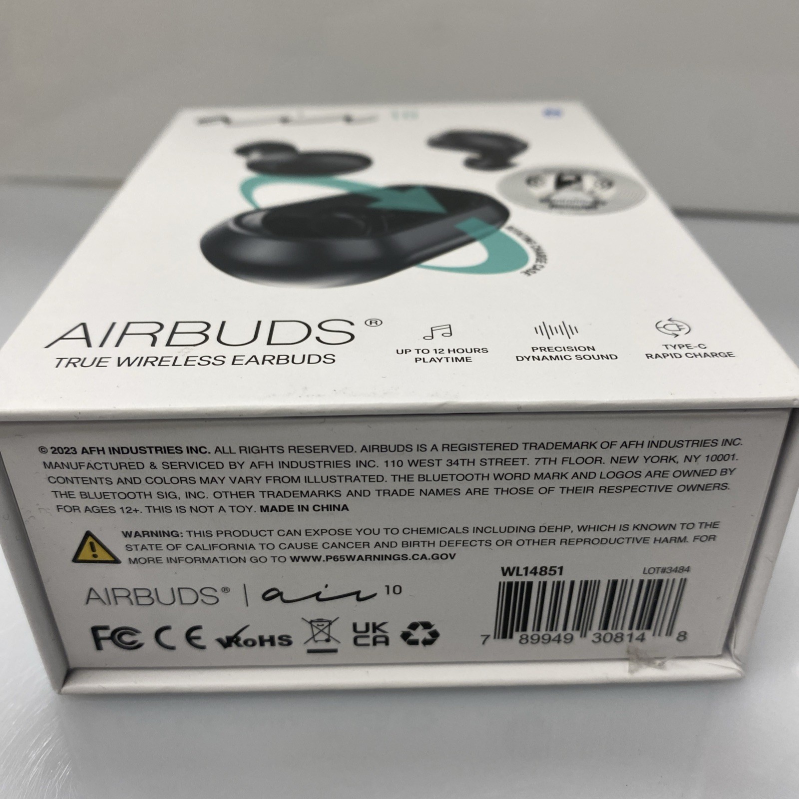 AIRBUDS Air 10 True Wireless Earbuds Black – Playtime Bluetooth