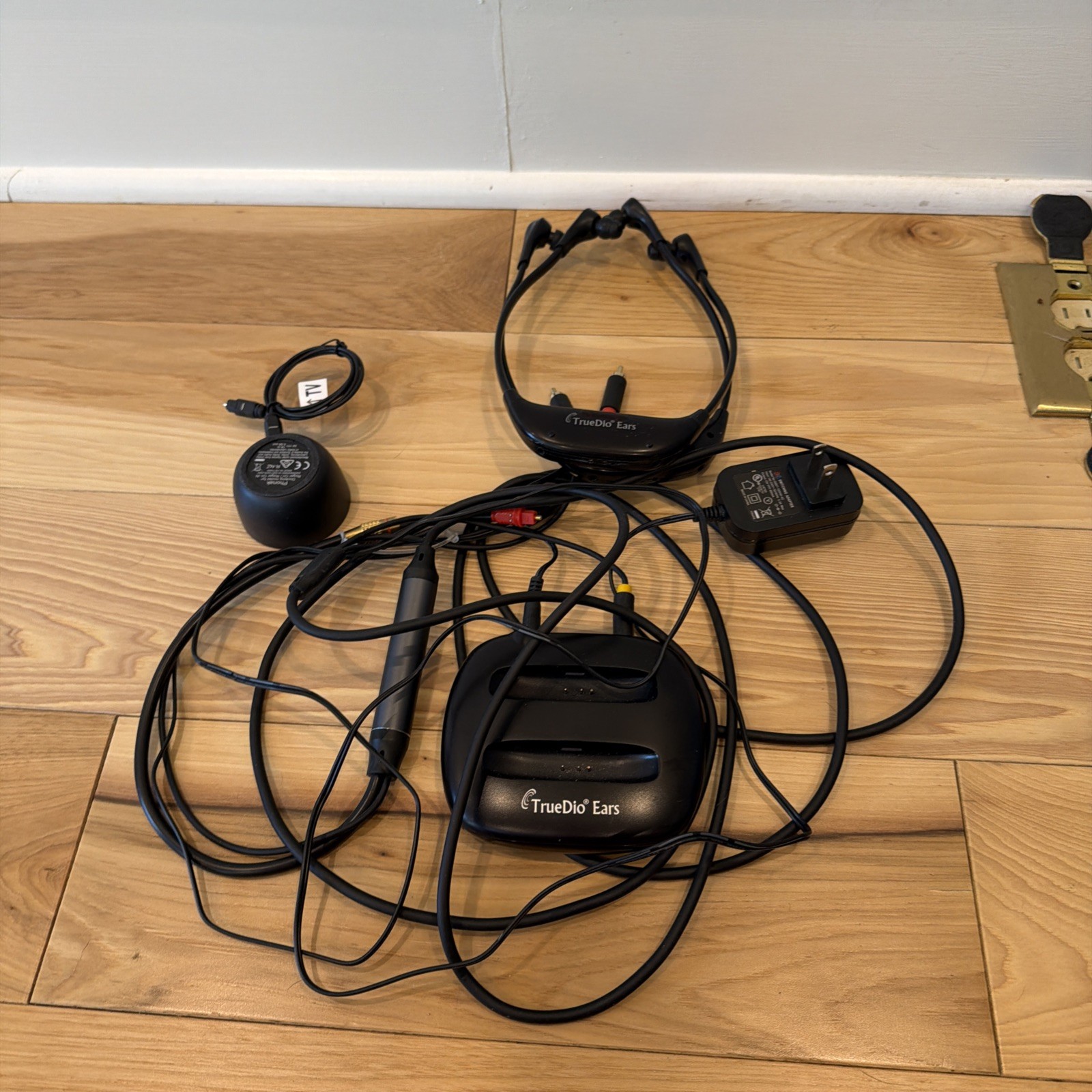 TV Ears 5.8 Long Range Digital Wireless Headset 2 Headsets – Complete