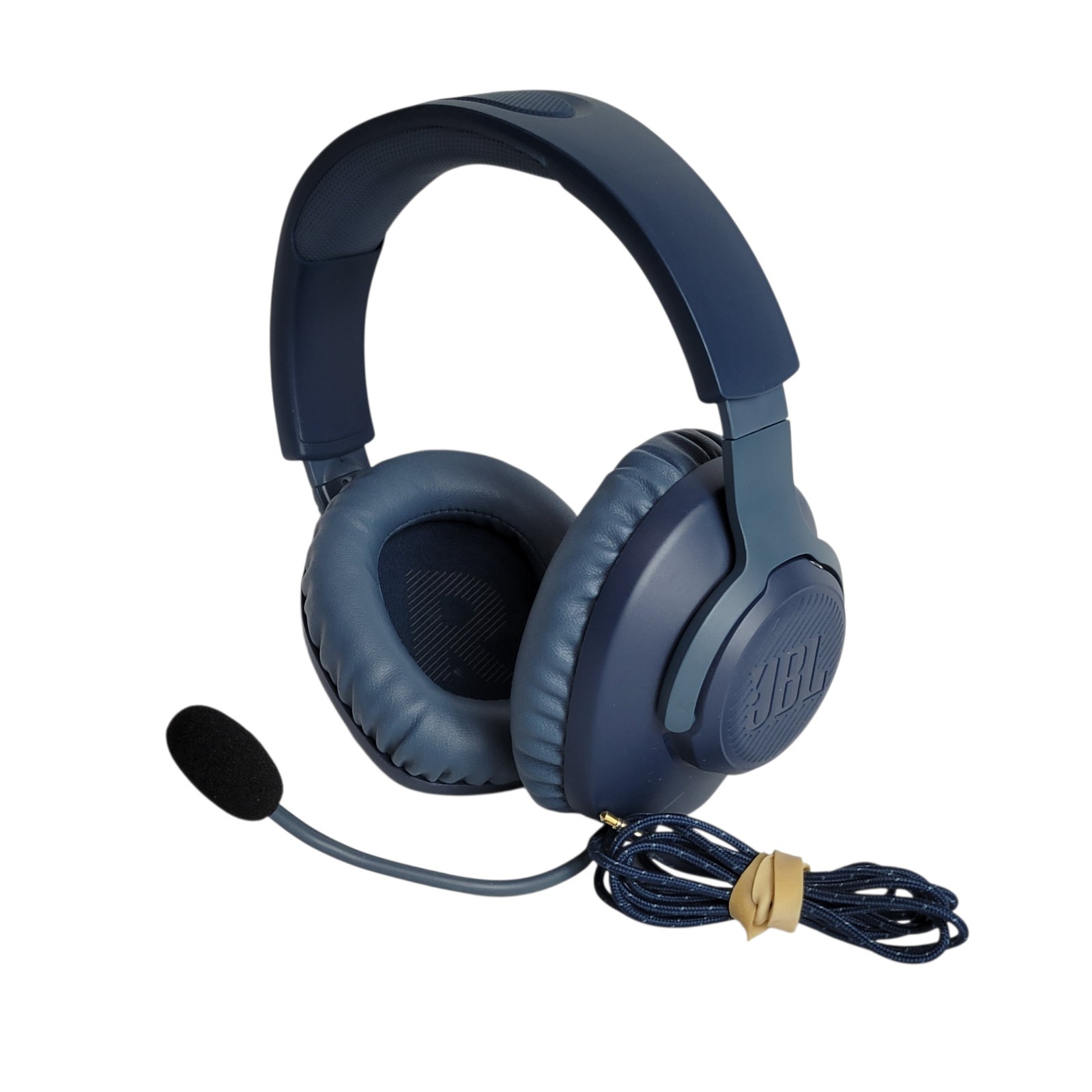 JBL Quantum 100 Over-Ear Wired Headphones with Mic Microphone – Blue