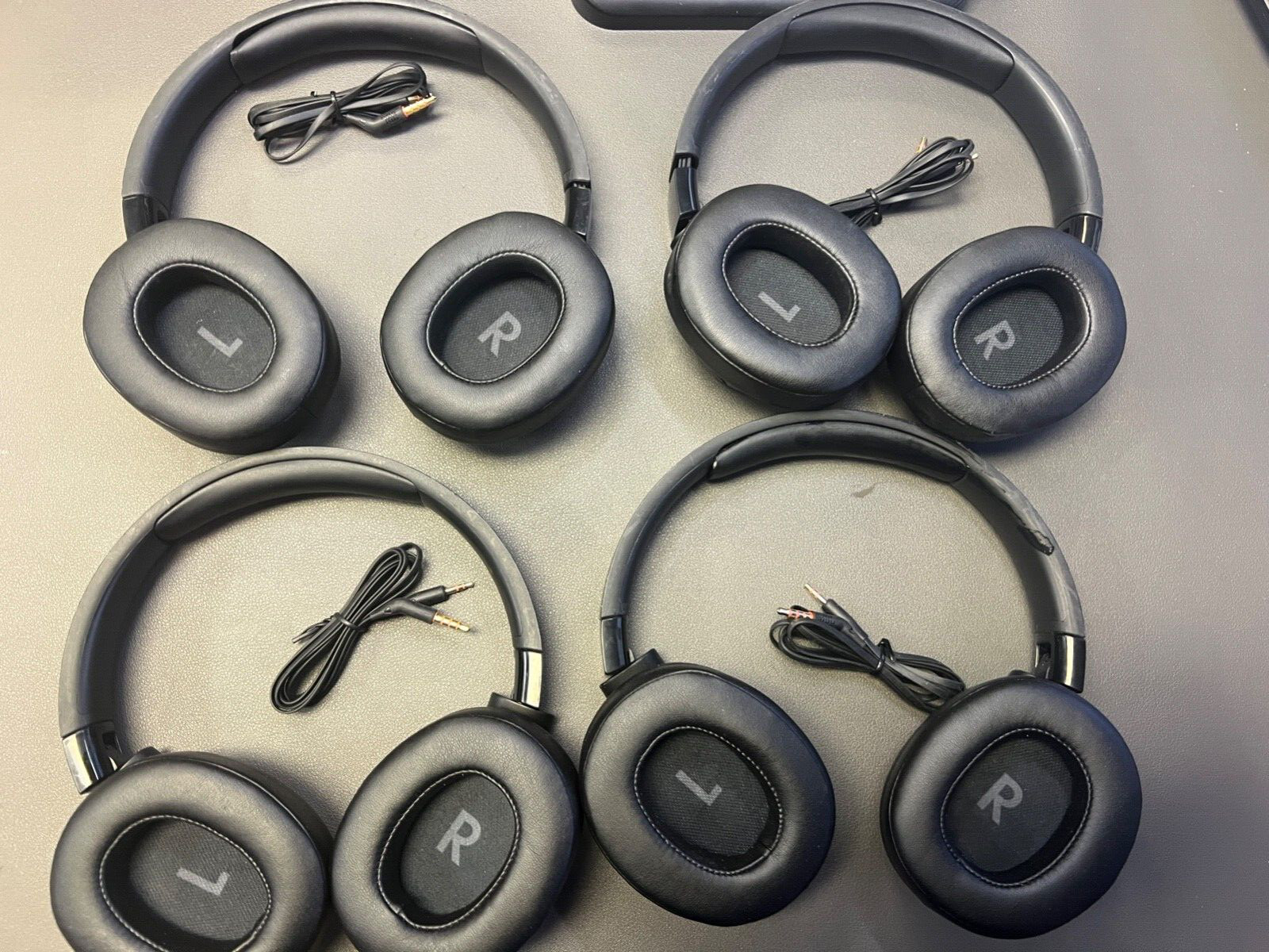 JBL TUNE 760 NC headphones 3.5mm over-ear -WIRED ONLY!-BLK-LOT OF 4-2002