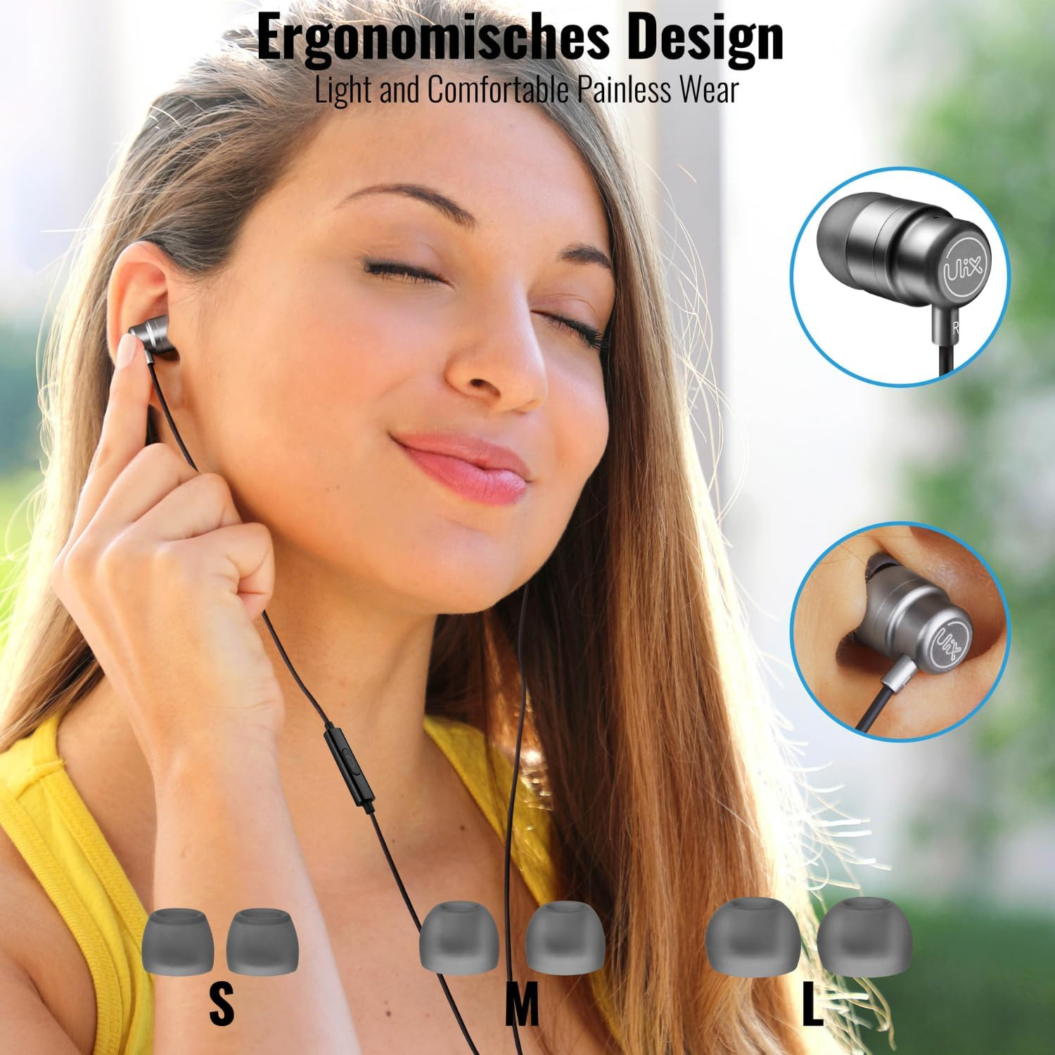 Rider Wired Earbuds In-Ear Headphones, 5 Years Warranty, Earphones