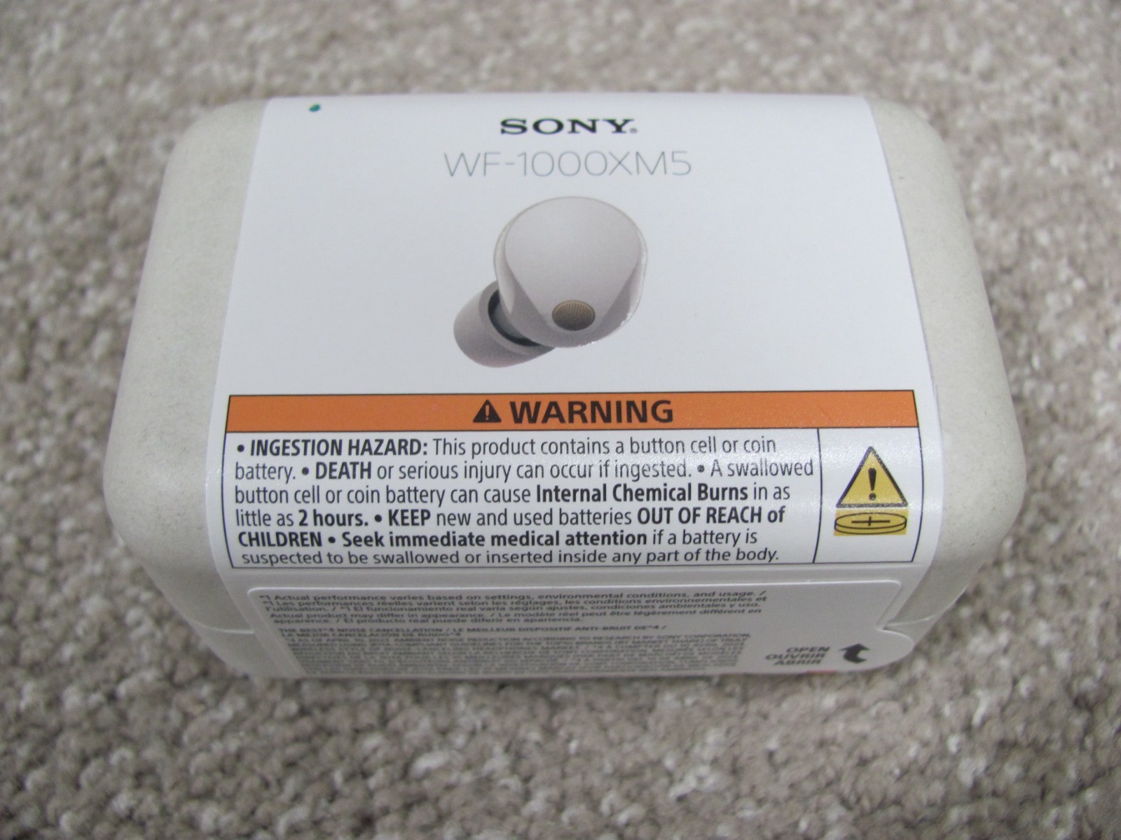 Sony WF-1000XM5 True Wireless Noise Cancelling Earbuds – Silver (WF1000XM5/SZ)