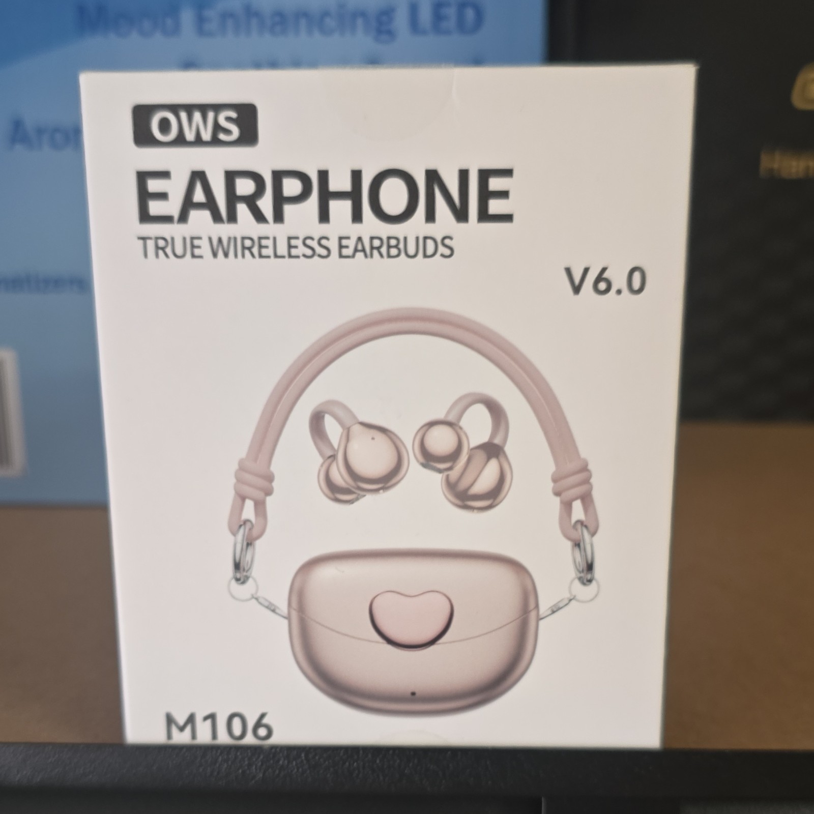 OWS M106 True Wireless Bluetooth In-Ear Earbuds w/ Mic HD Voice Stereo Rose