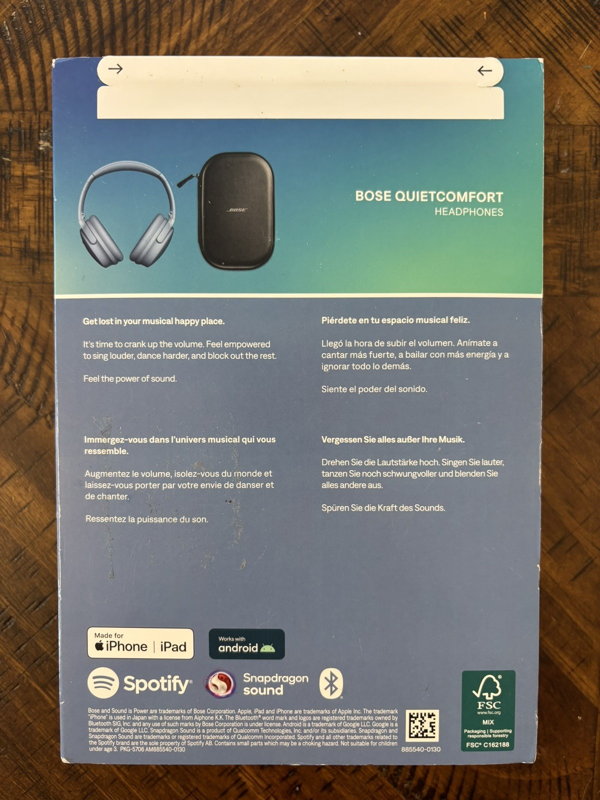 Bose QuietComfort Over-Ear Headphones – Blue Dusk