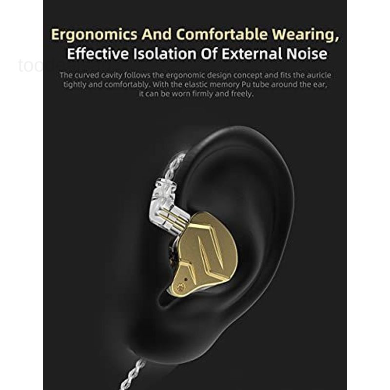 KZ ZSN PRO X IEM Earphones Dual Driver in Ear with mic, Pro X-black