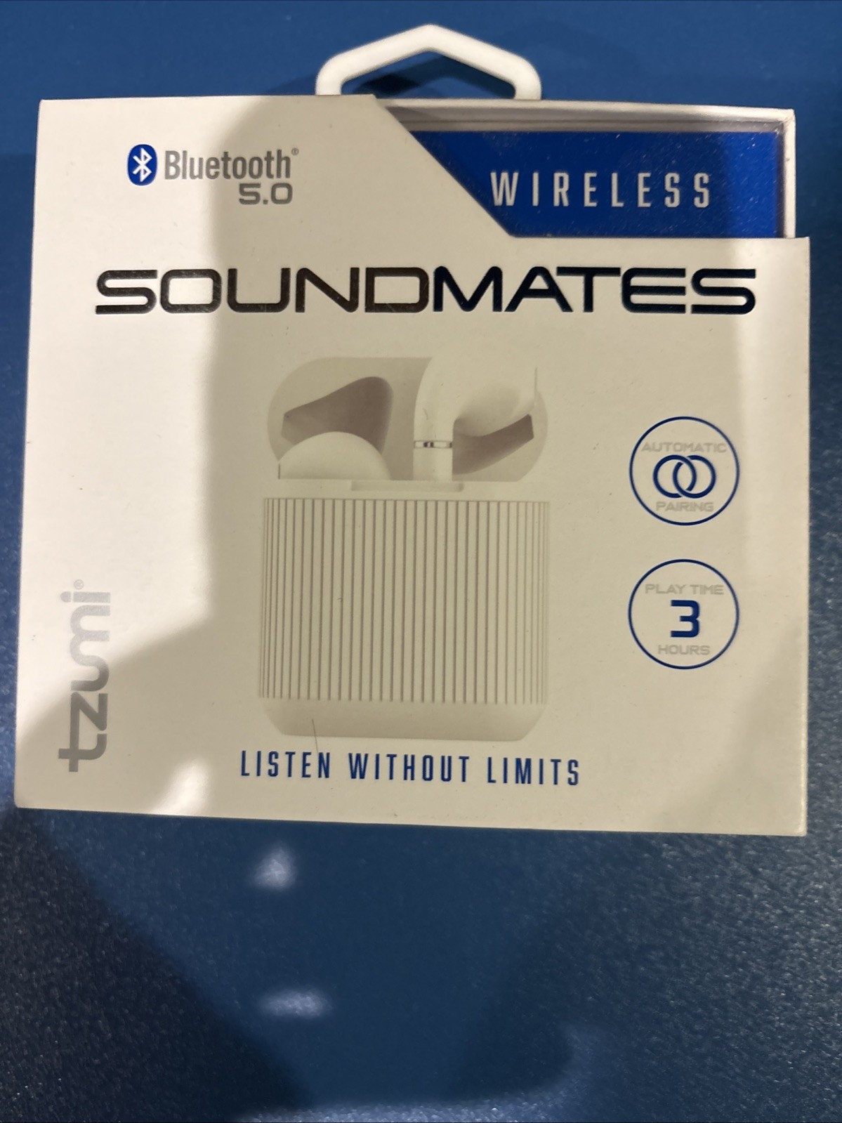 Tzumi SoundMates Pro ANC Bluetooth 5.0 Wireless Earbuds – White