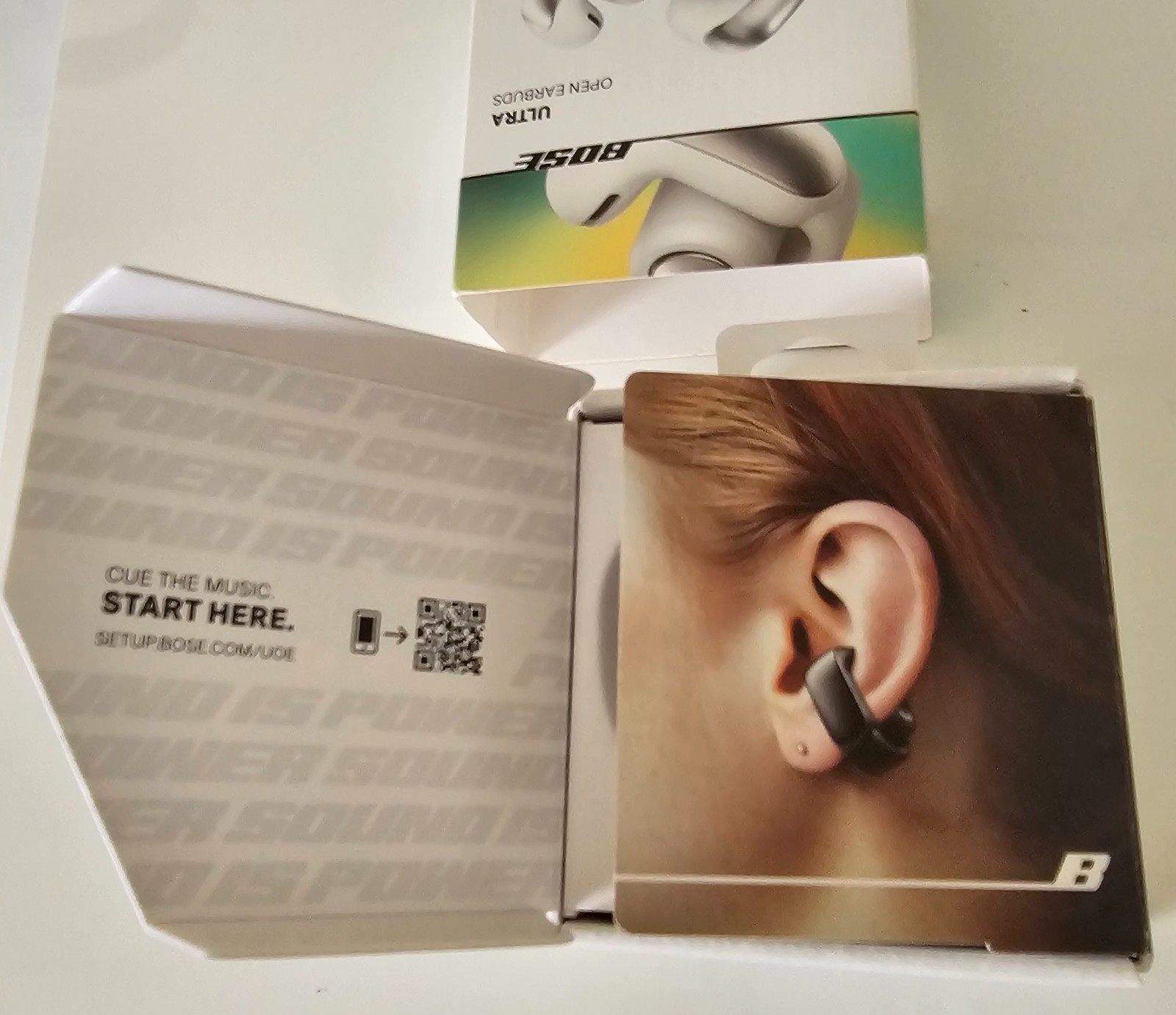 Bose Ultra Open-Ear Earbuds NIB White Smoke Iphone Android