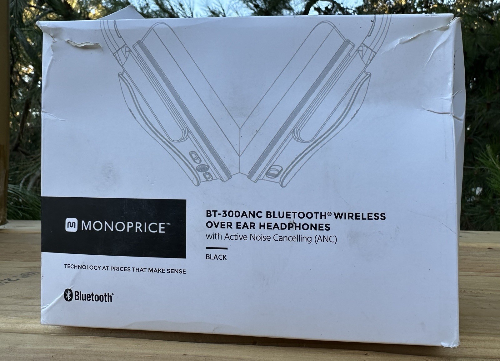 Monoprice Bt-300anc Wireless Over Ear Headphones With Active Noise Cancelling
