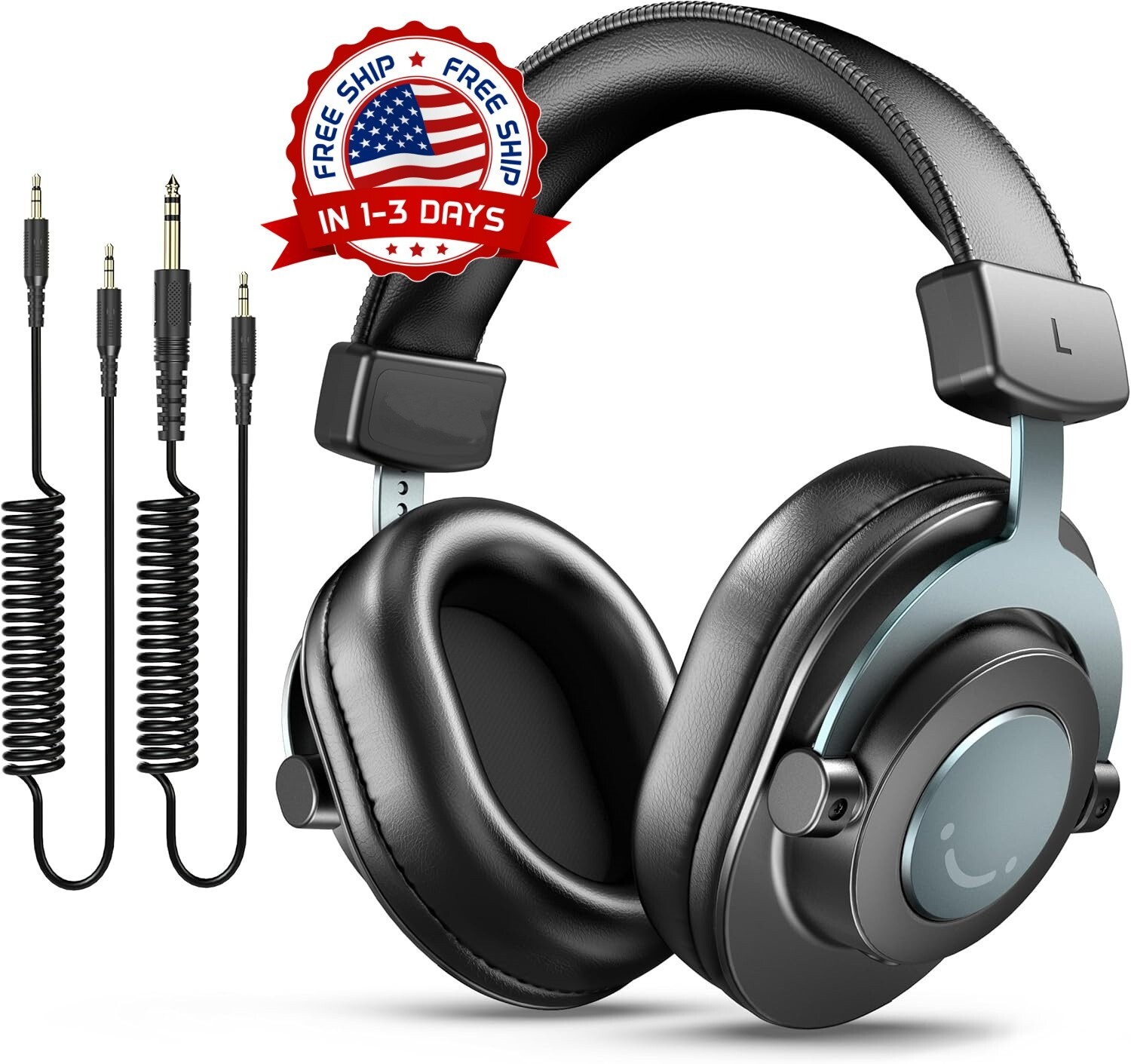 Auriculares con cable desmontables con conector de 3,5 mm o 6,35 mm Cómodos NEW
